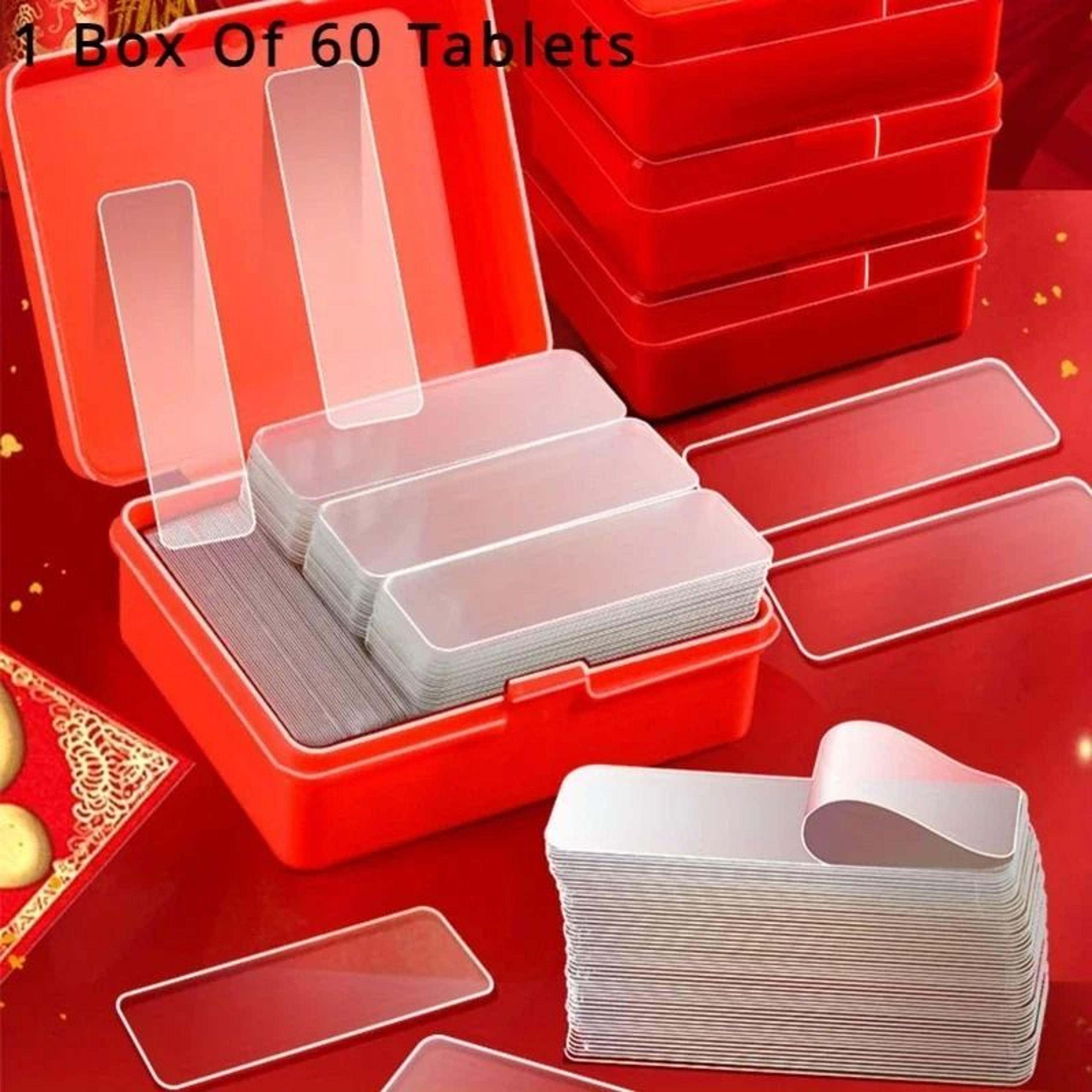 120 pieces double-sided adhesive tabs – removable nano glue for handicrafts & decor