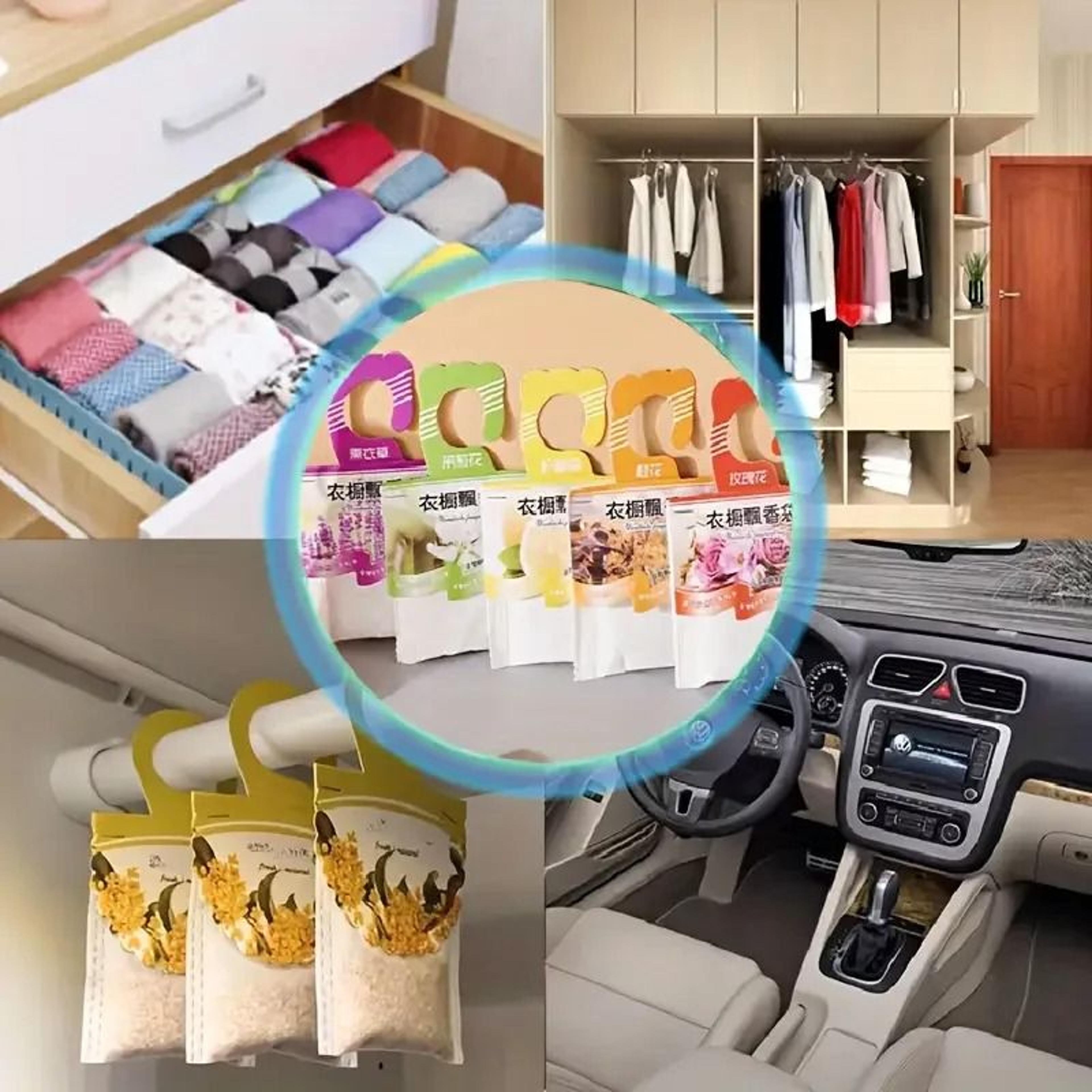 1pc wardrobe sachet - long-lasting freshness & odor elimination for closet, car & home