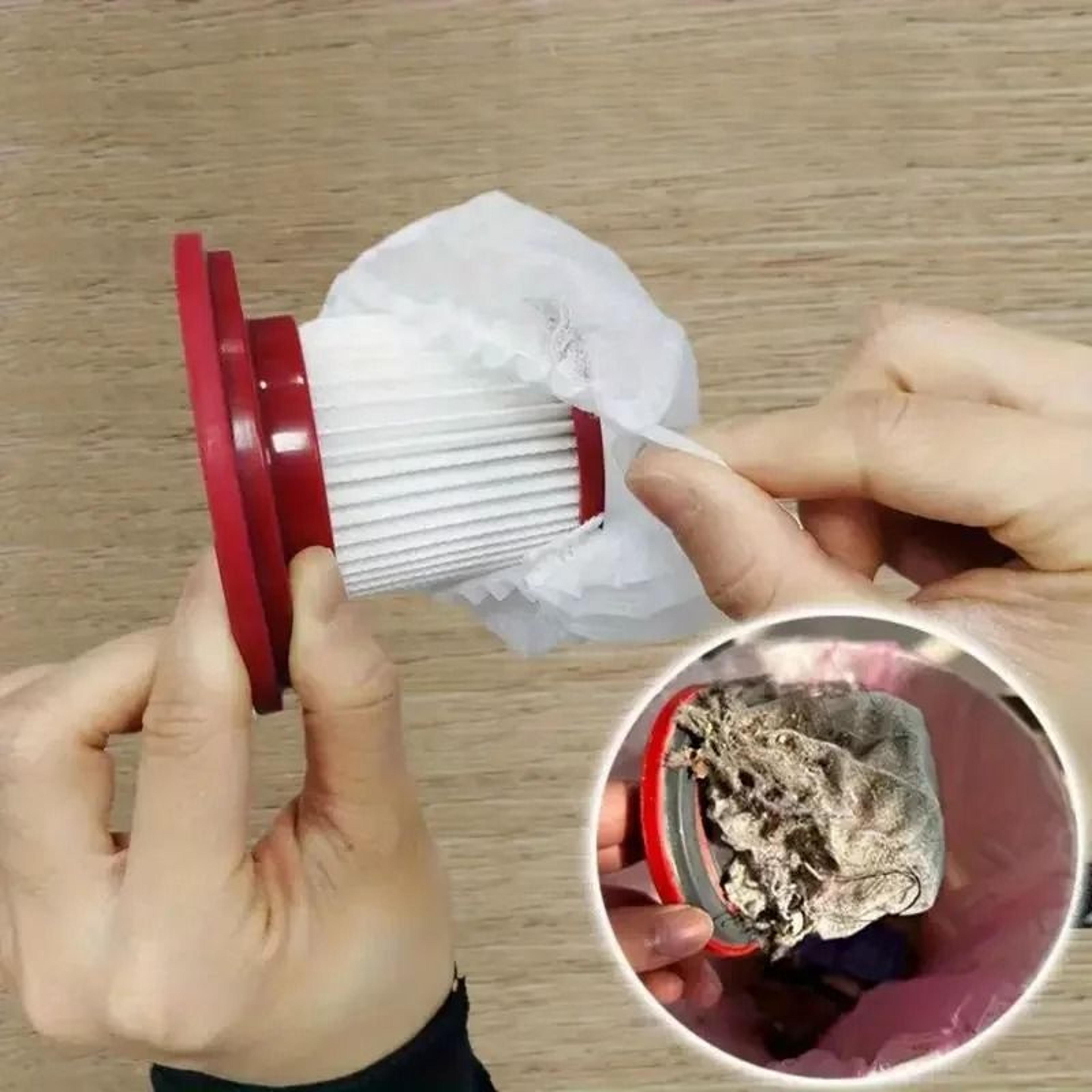 20pcs disposable vacuum cleaner filter protective covers – washable non-woven fabric for handheld vacuums