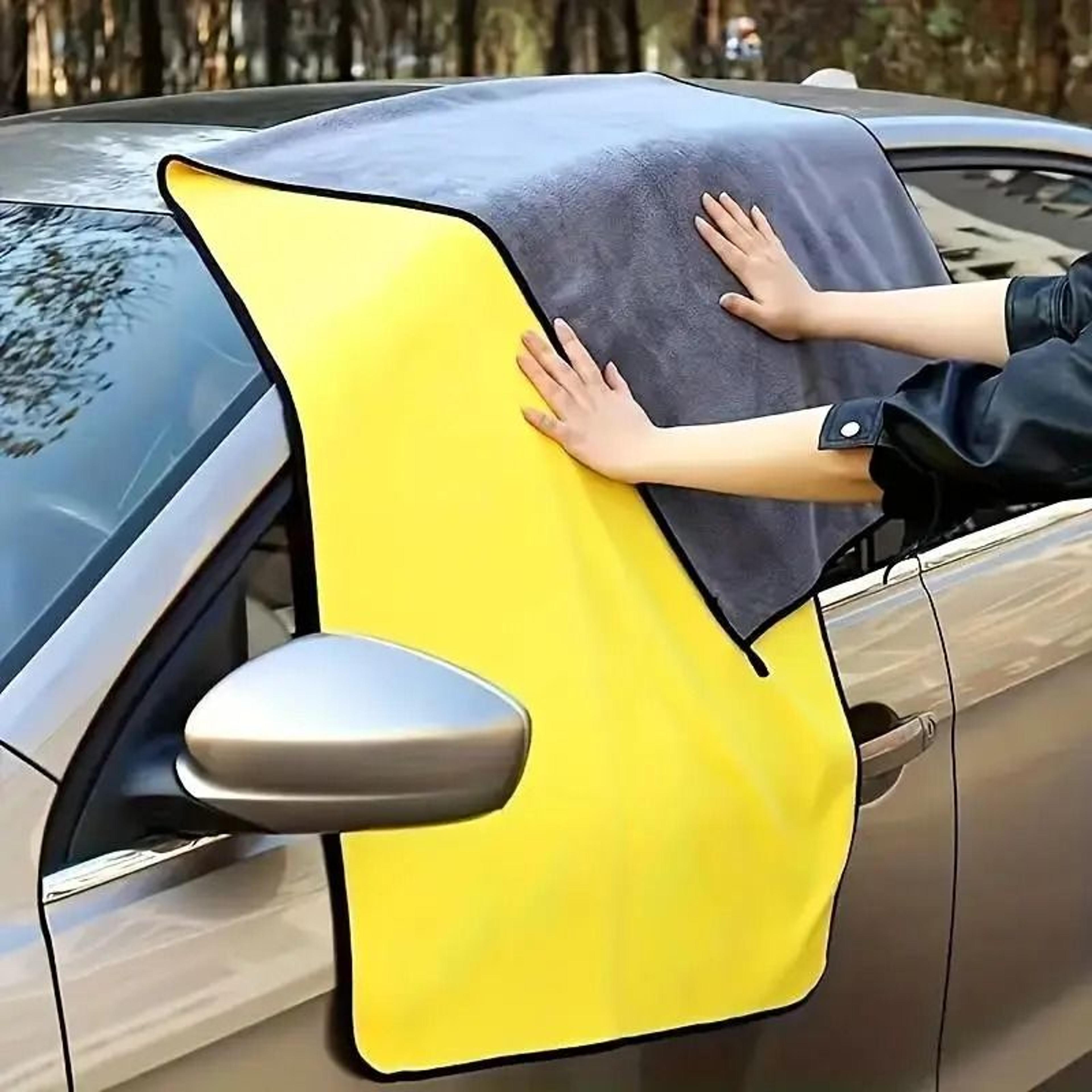 premium super absorbent microfiber towel – extra large quick-dry car & truck cleaning cloth