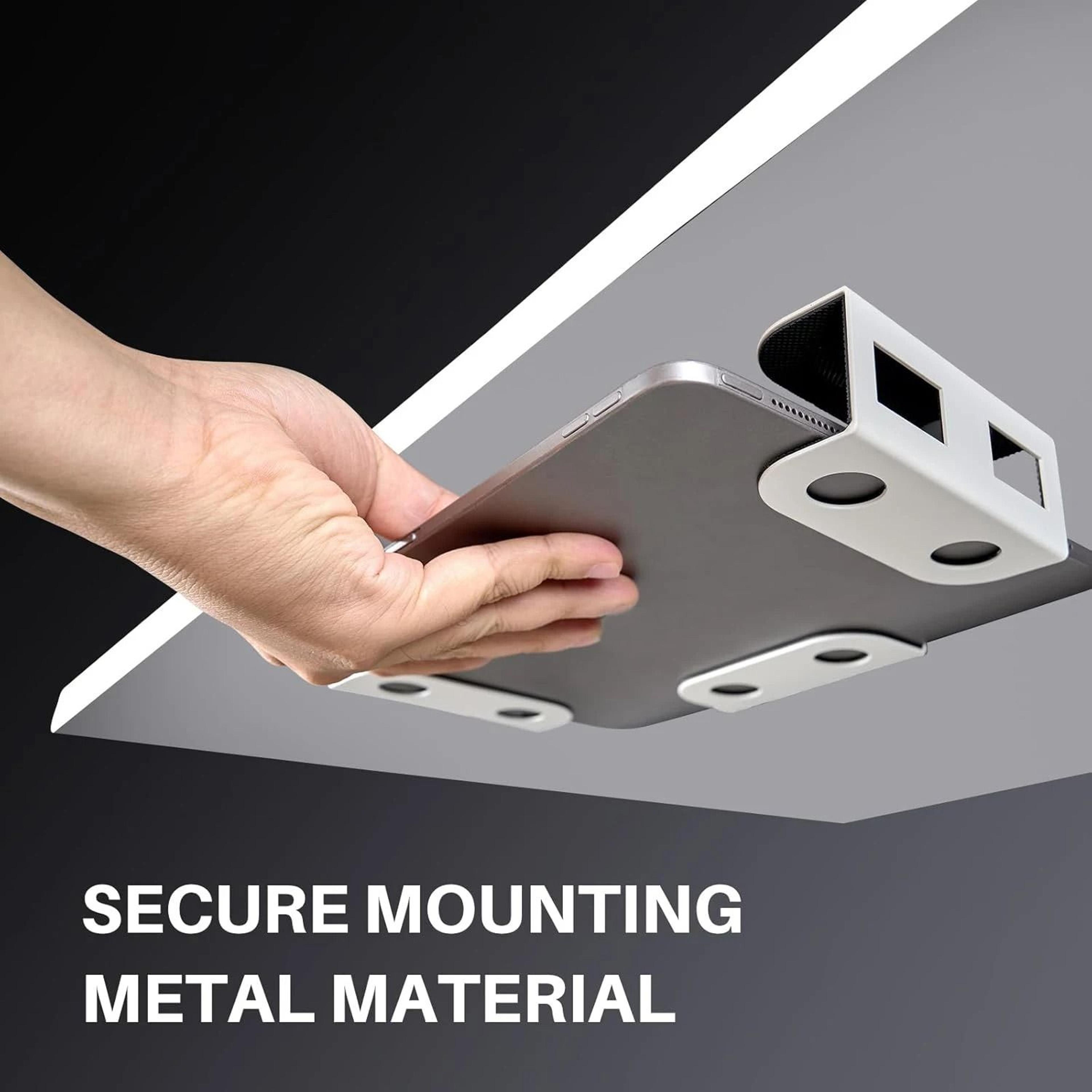 under desk laptop storage mount – heavy-duty metal bracket for macbook & accessories