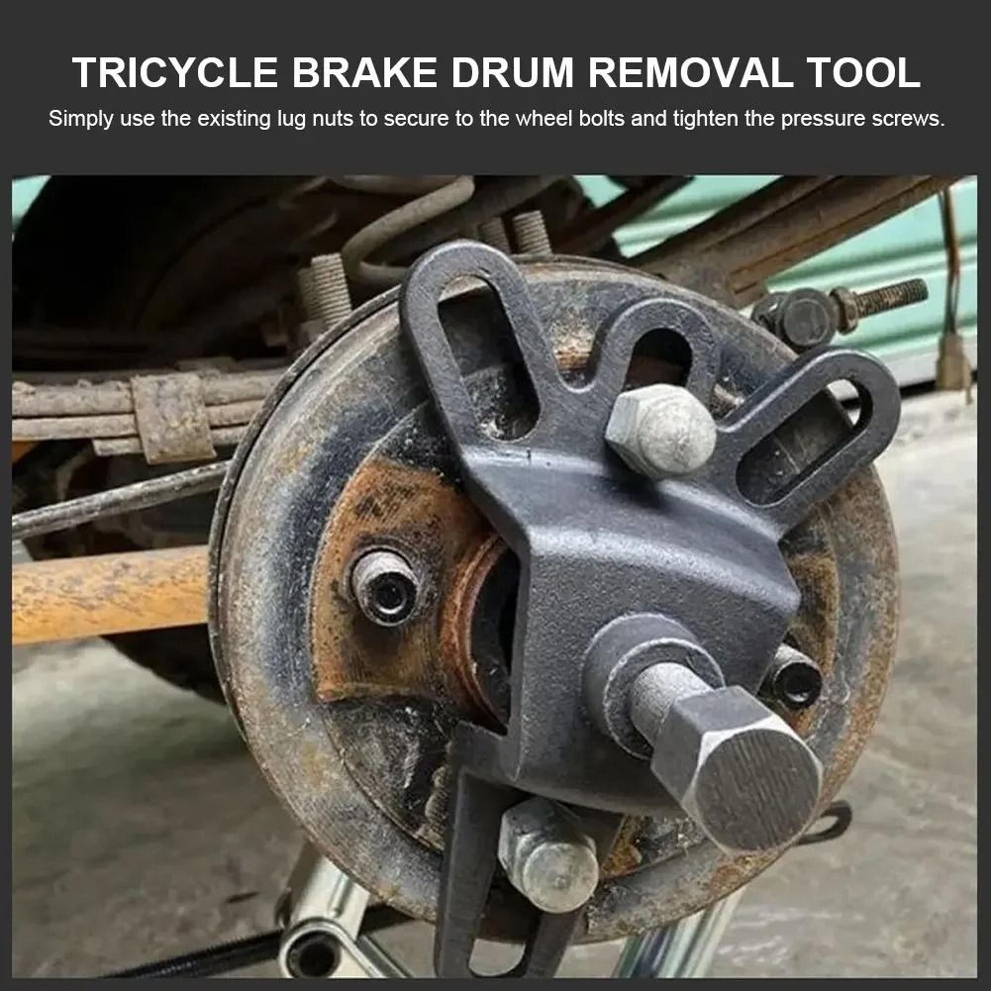 universal brake drum & wheel hub puller – heavy-duty 4-hole repair tool for motorcycles and tricycles
