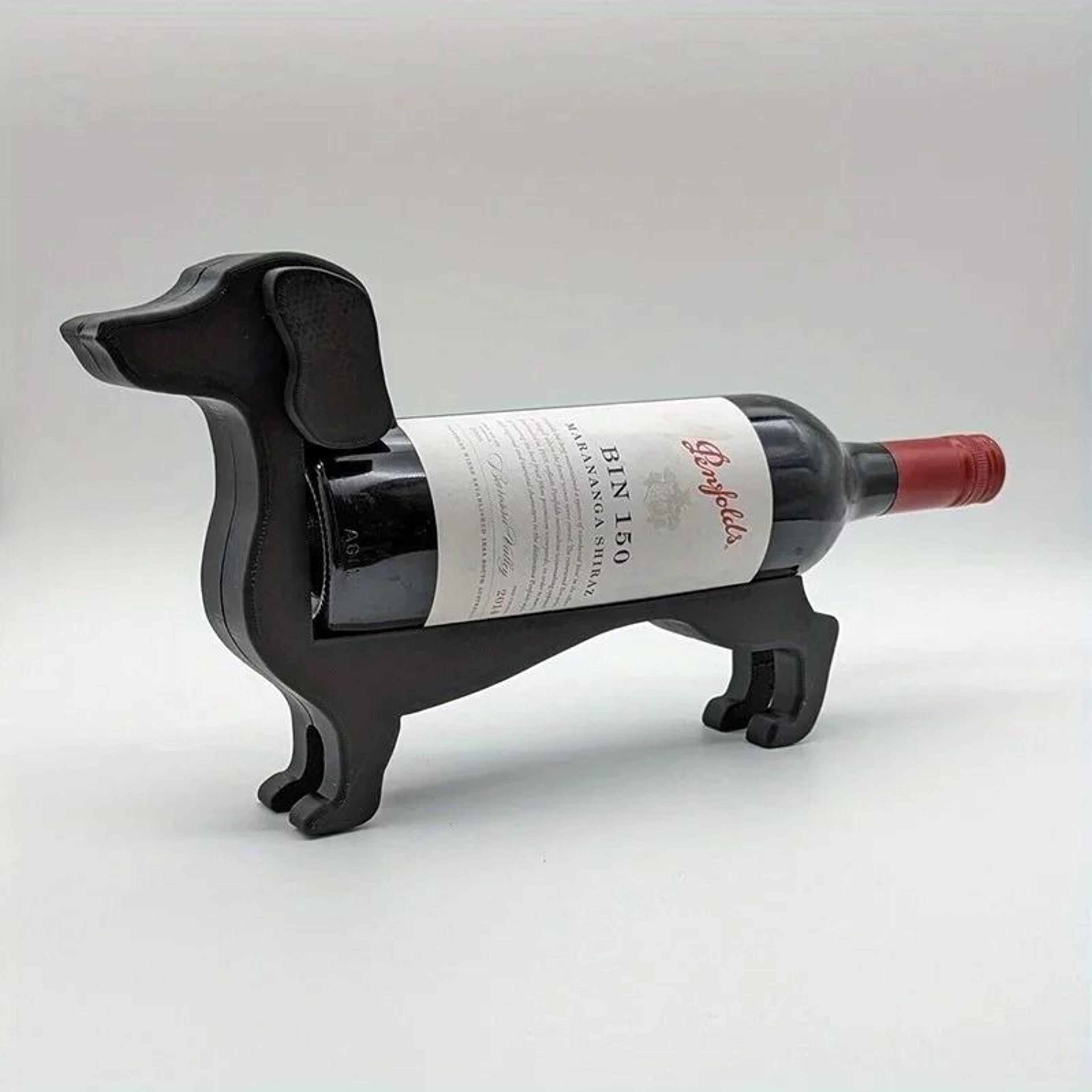 sausage dog wine bottle rack – creative modern home bar decoration