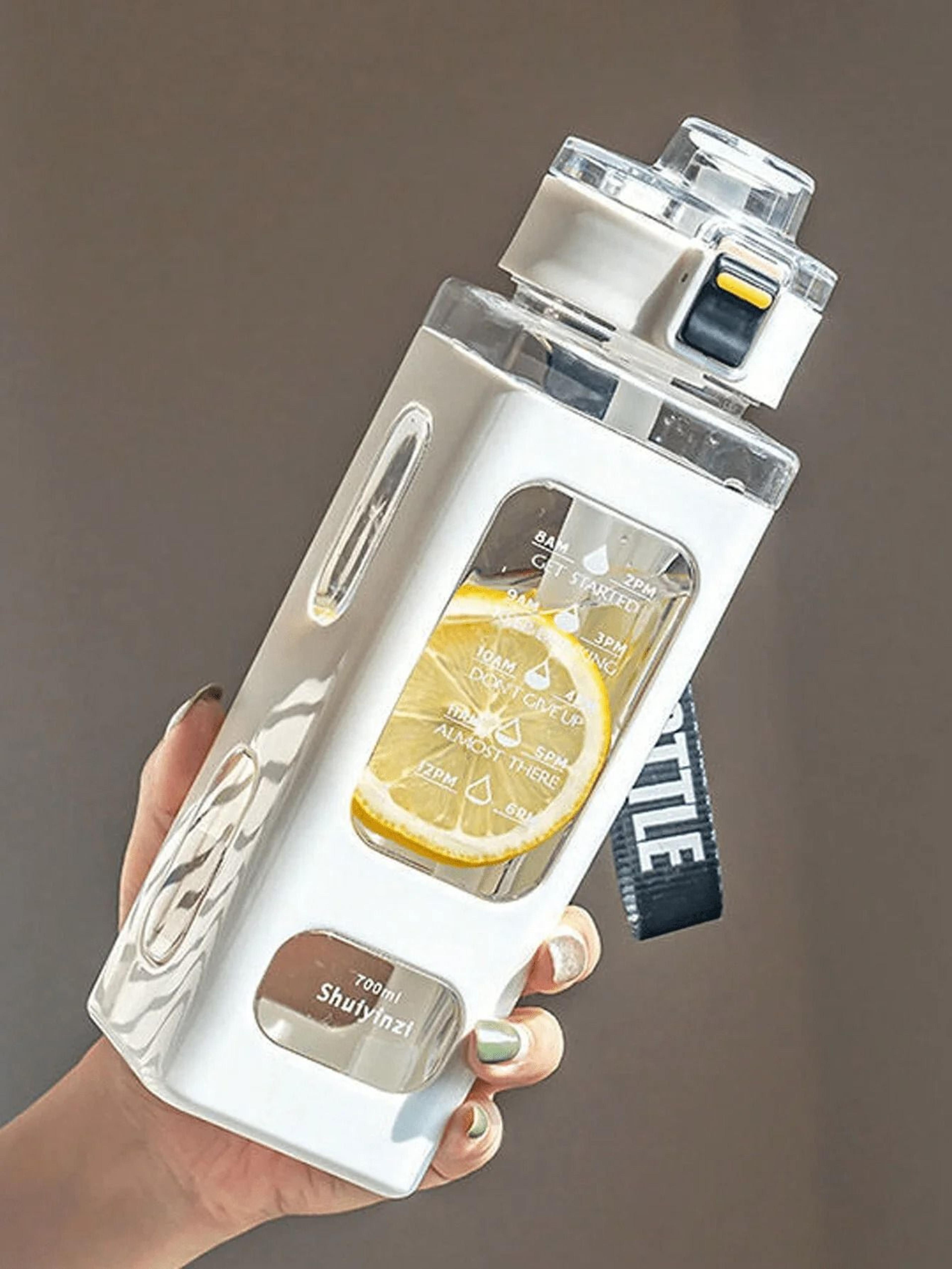 sports water bottle – portable white sippy cup for outdoor & fitness