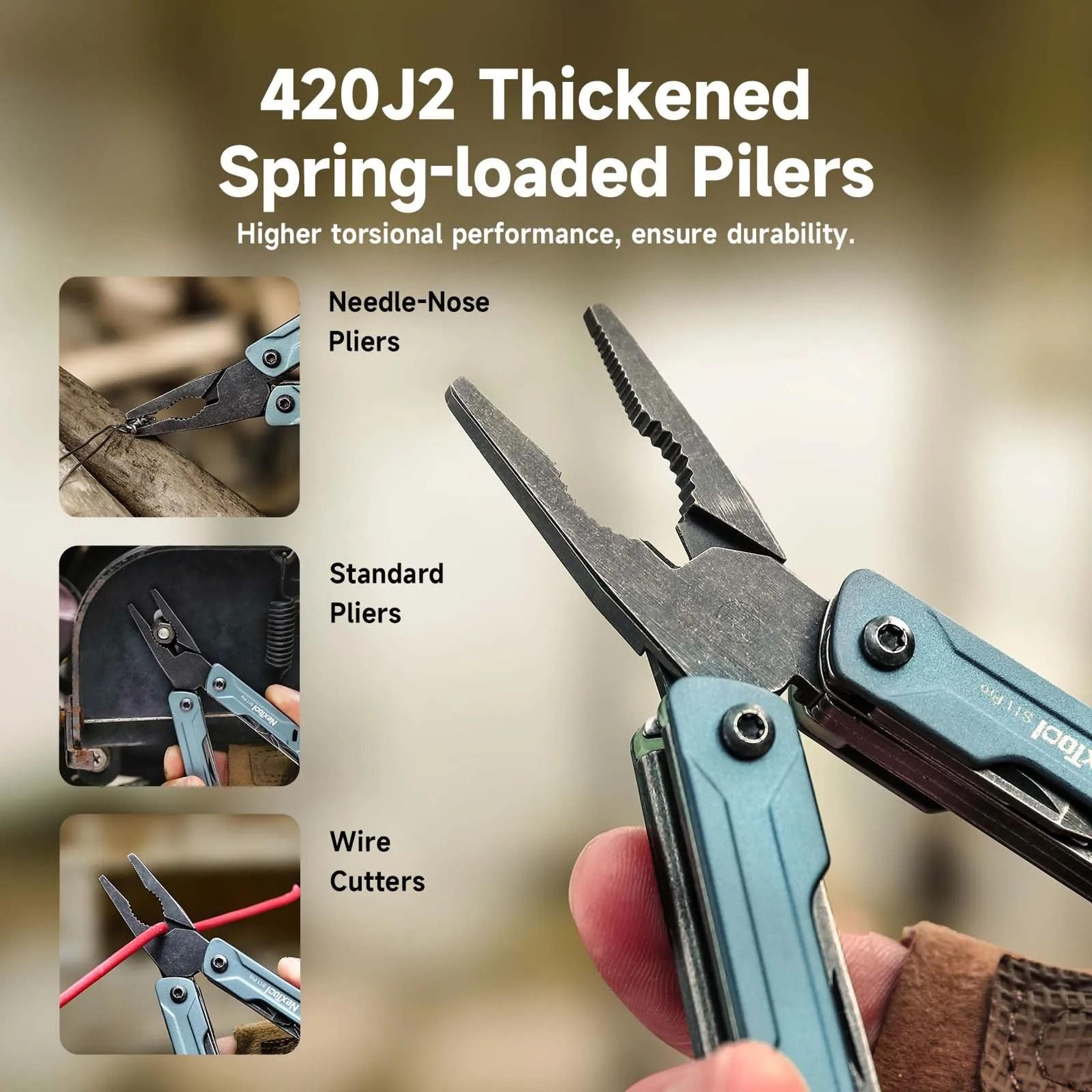 12-in-1 multi-tool – portable edc pliers & folding outdoor equipment