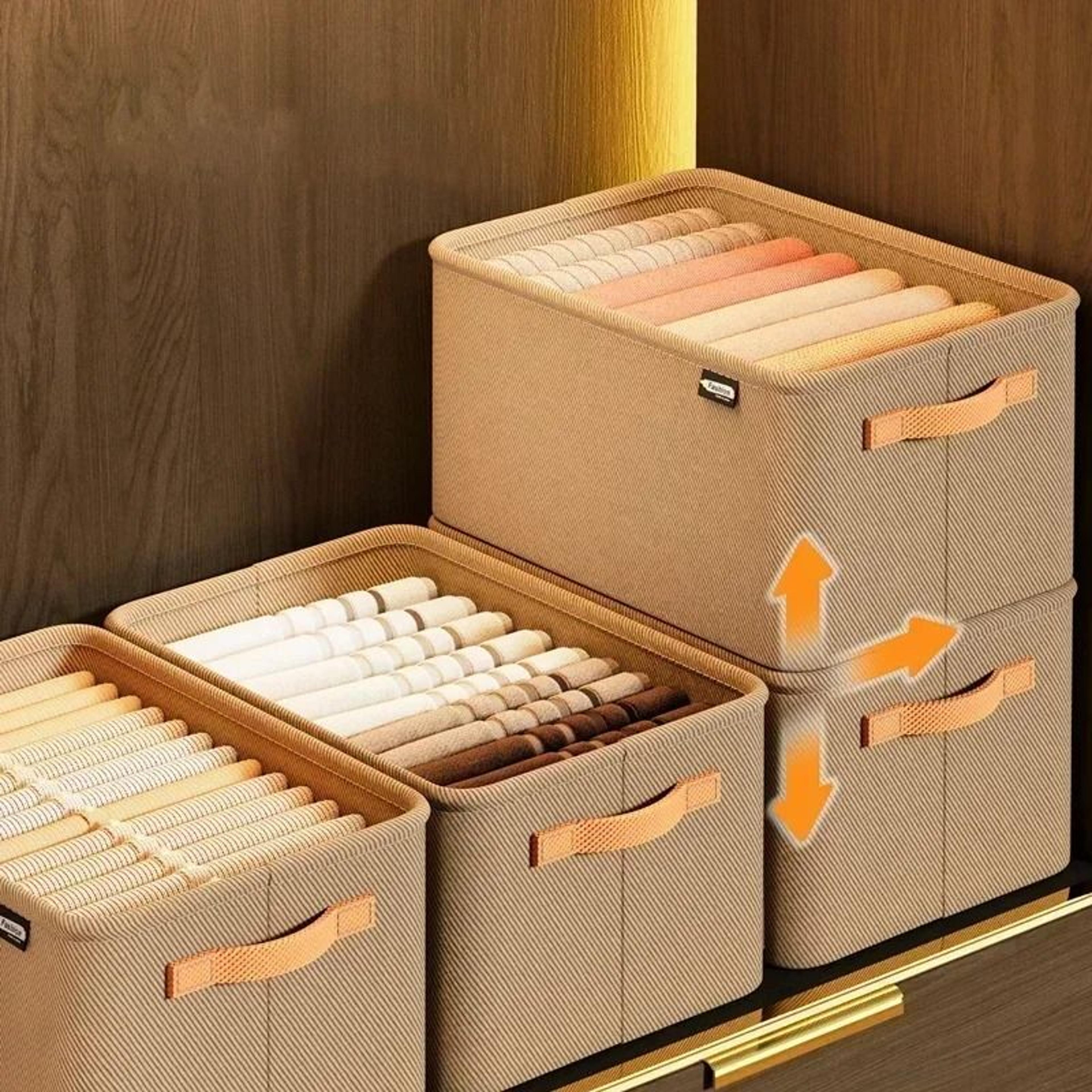 thicken clothes organizer – high-capacity wardrobe storage box for pants, sweaters, and jeans