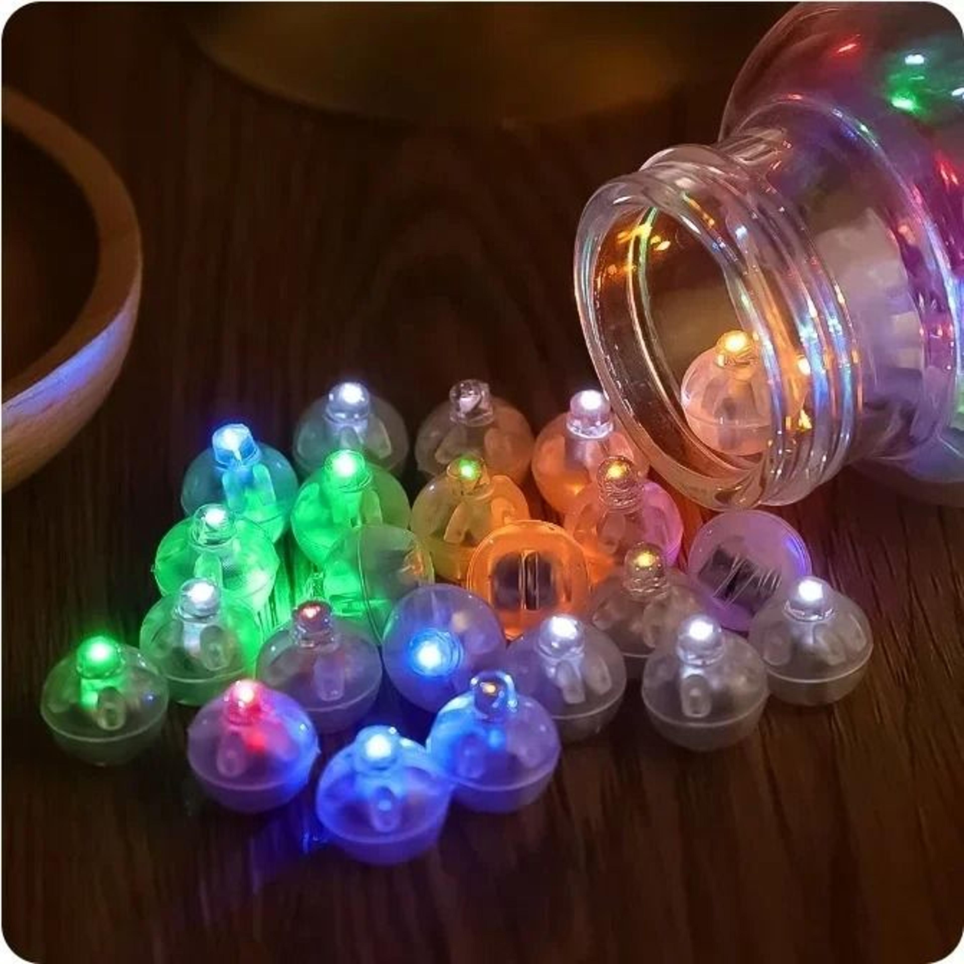 10-piece mini led balloon lights | colorful luminous tumbler lamps