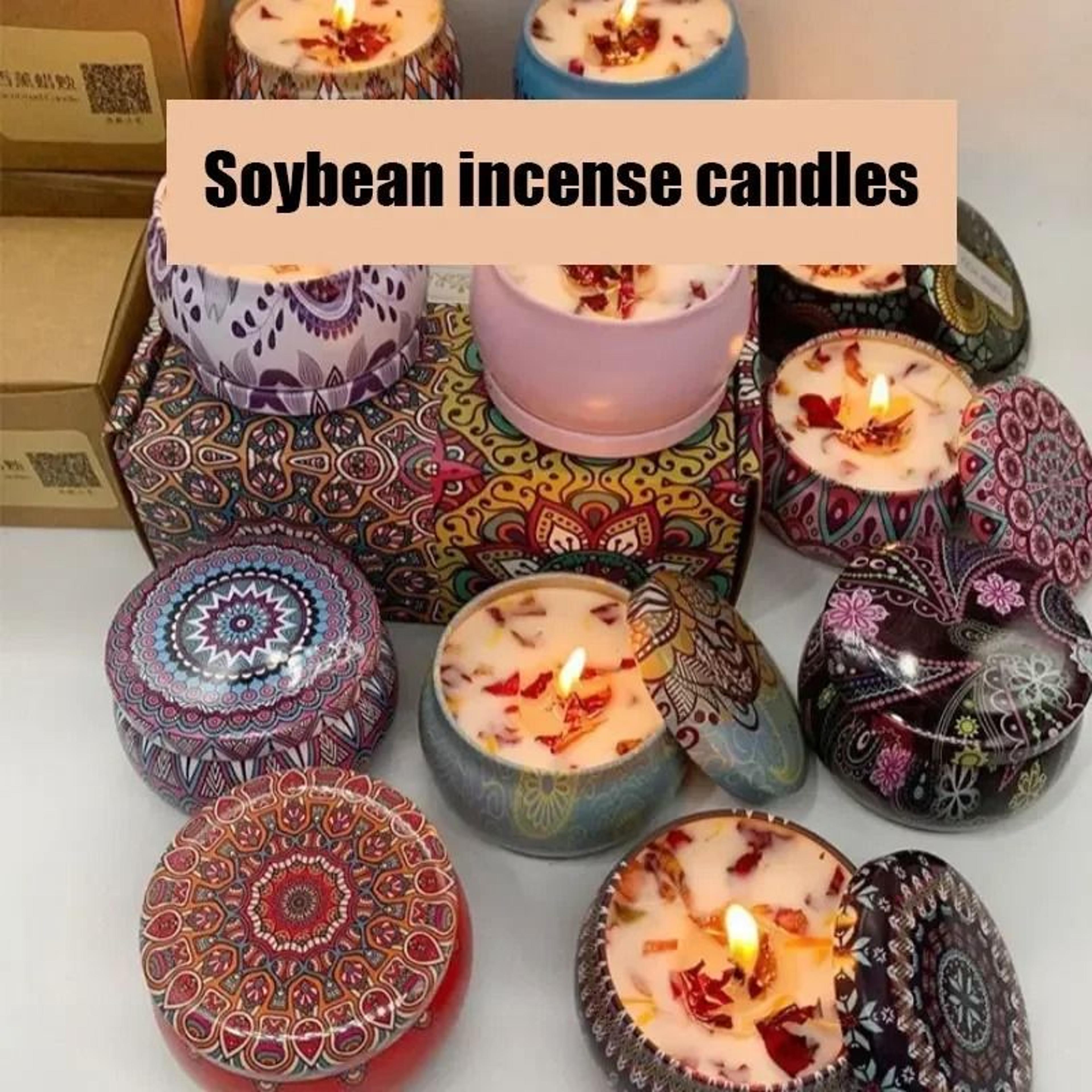 "box of notes" botanical scented candle