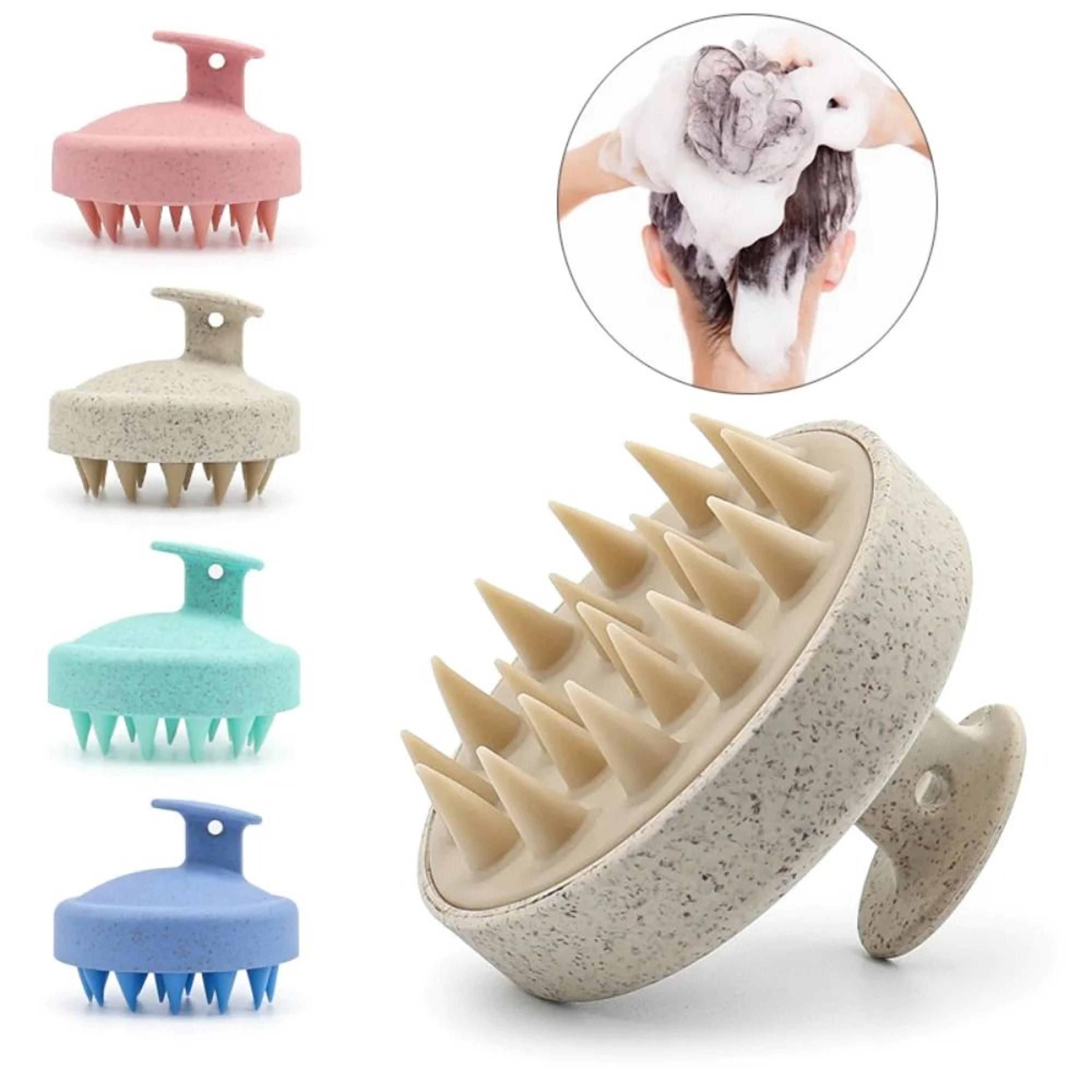 silicone scalp massage & shampoo brush