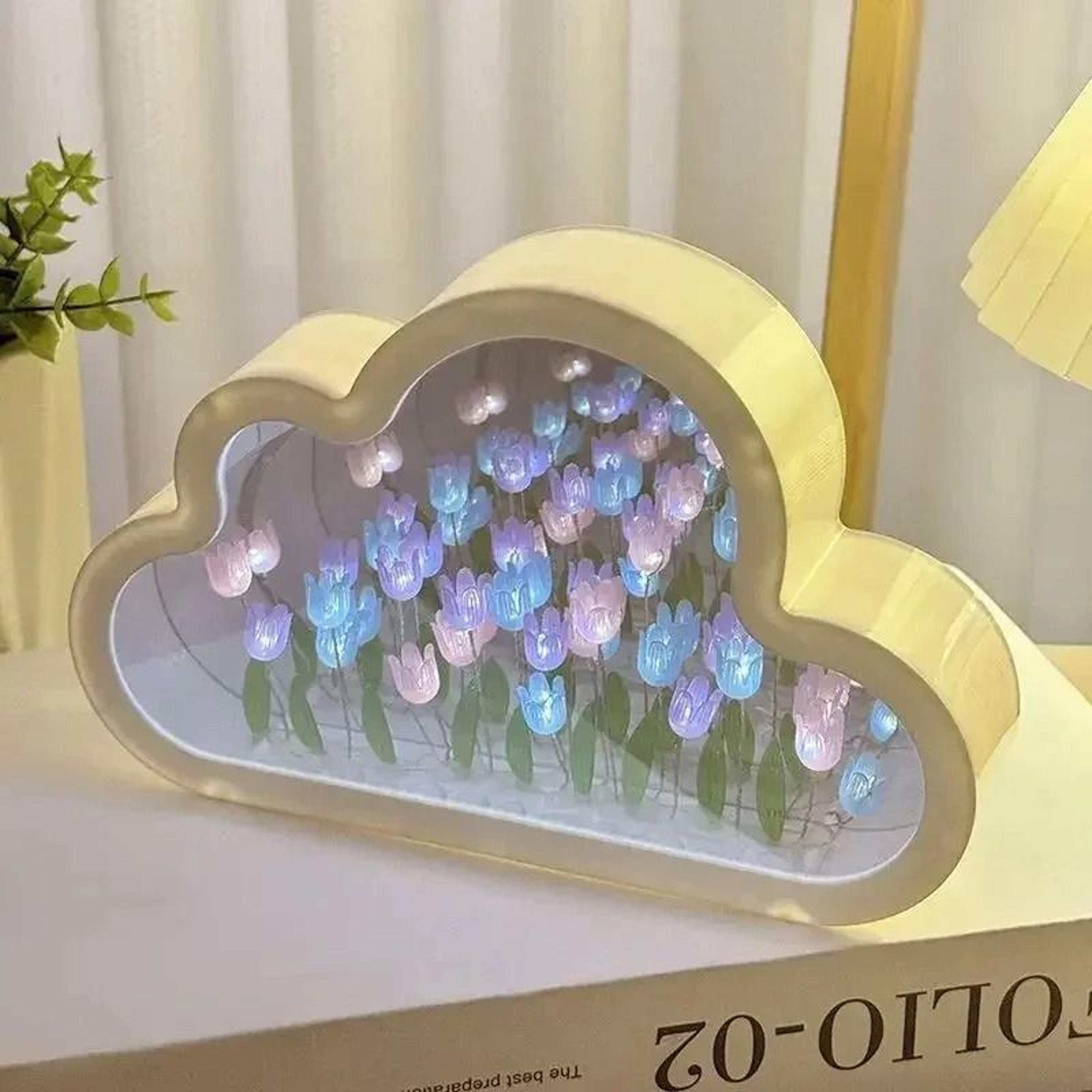 handmade "tulip cloud" infinity night light