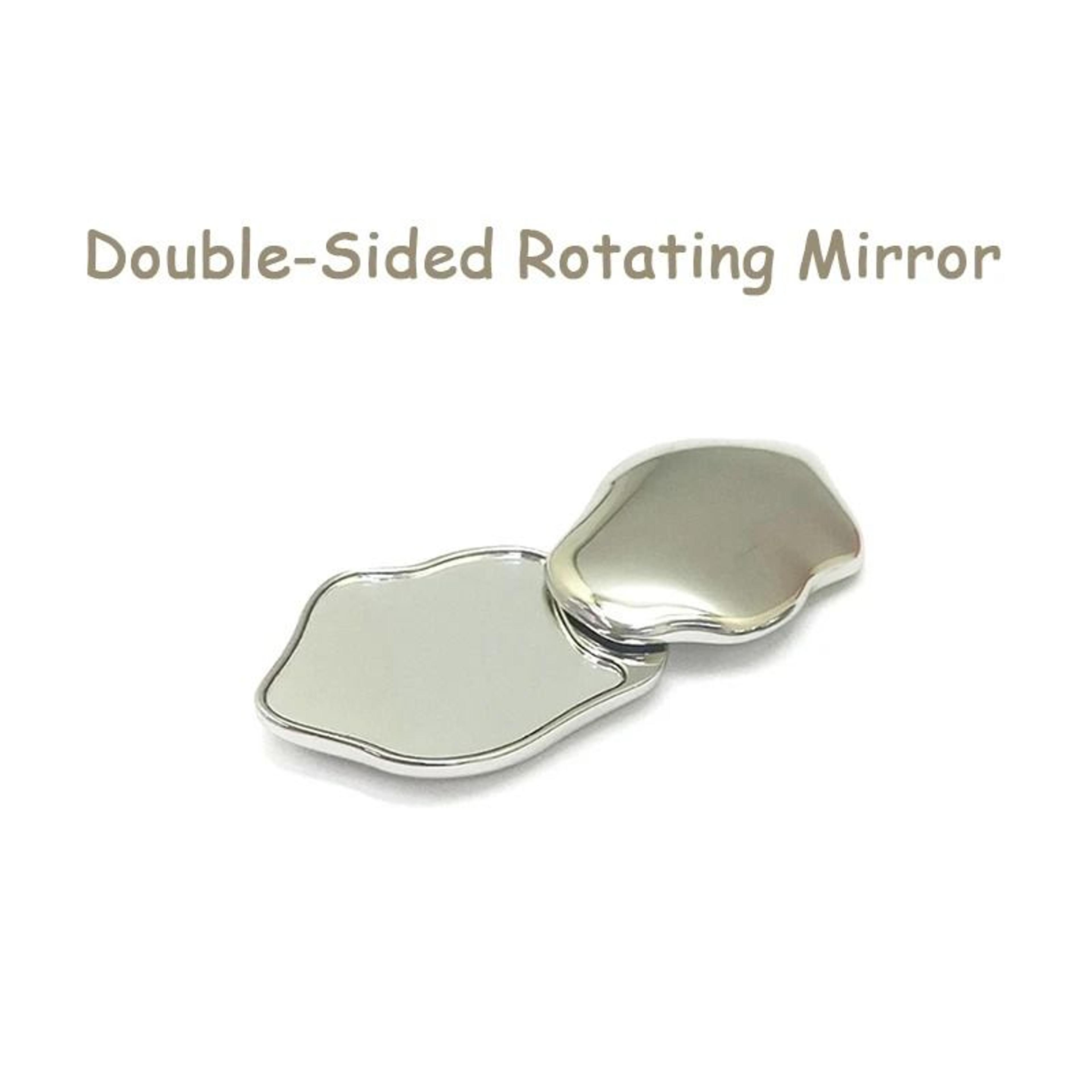 petite foldable heart beauty compact