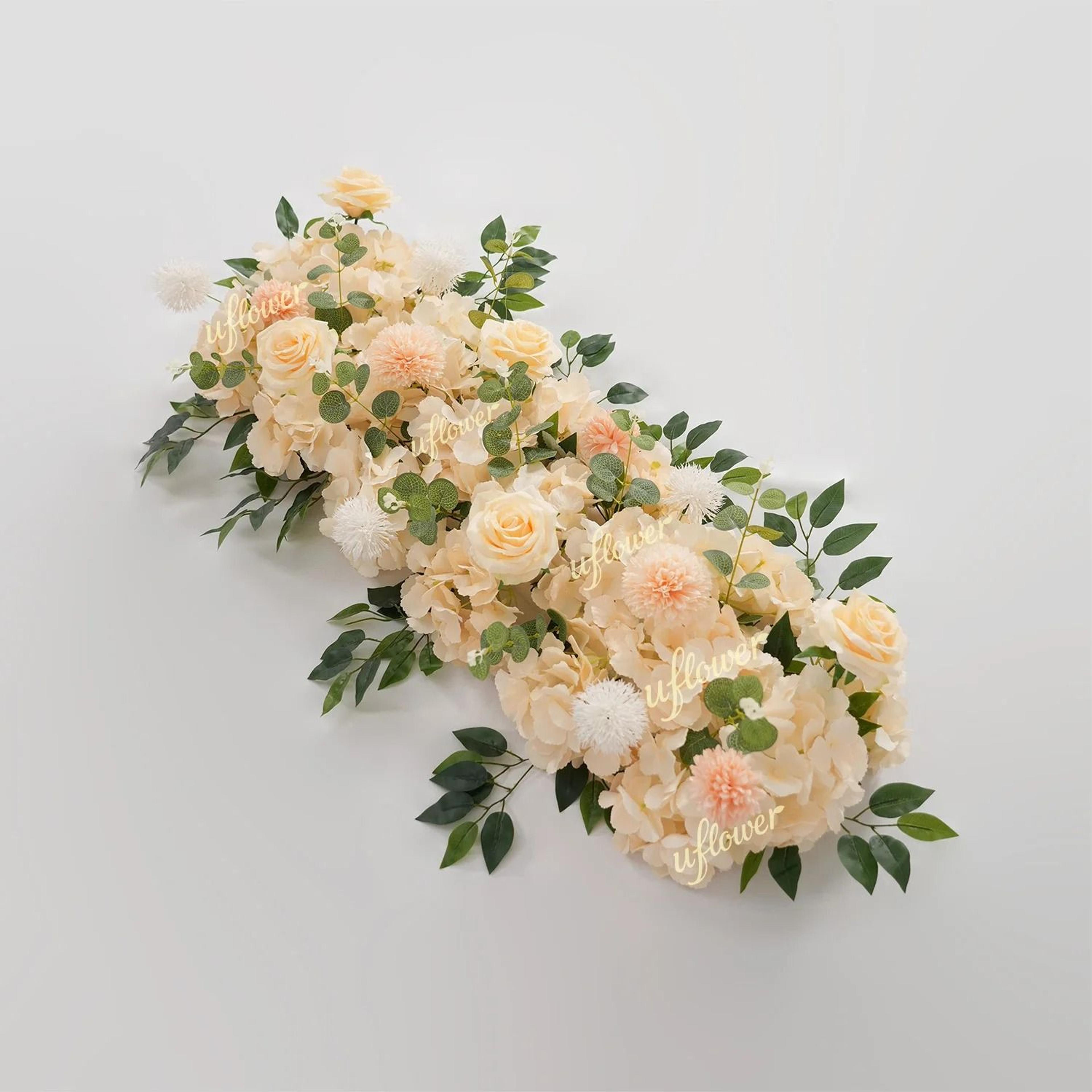 elysian silk floral row arrangement