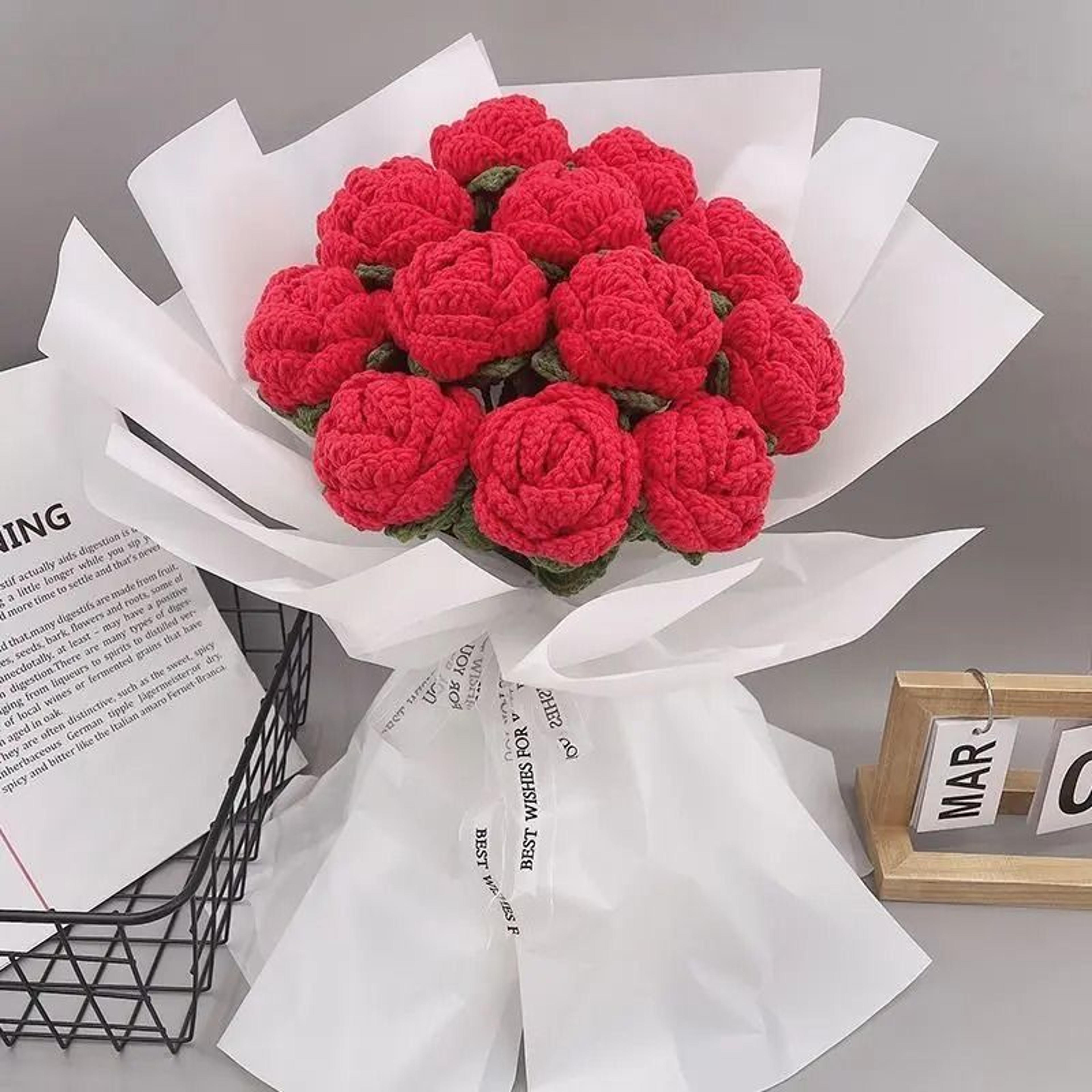 hand-knit heritage crochet rose