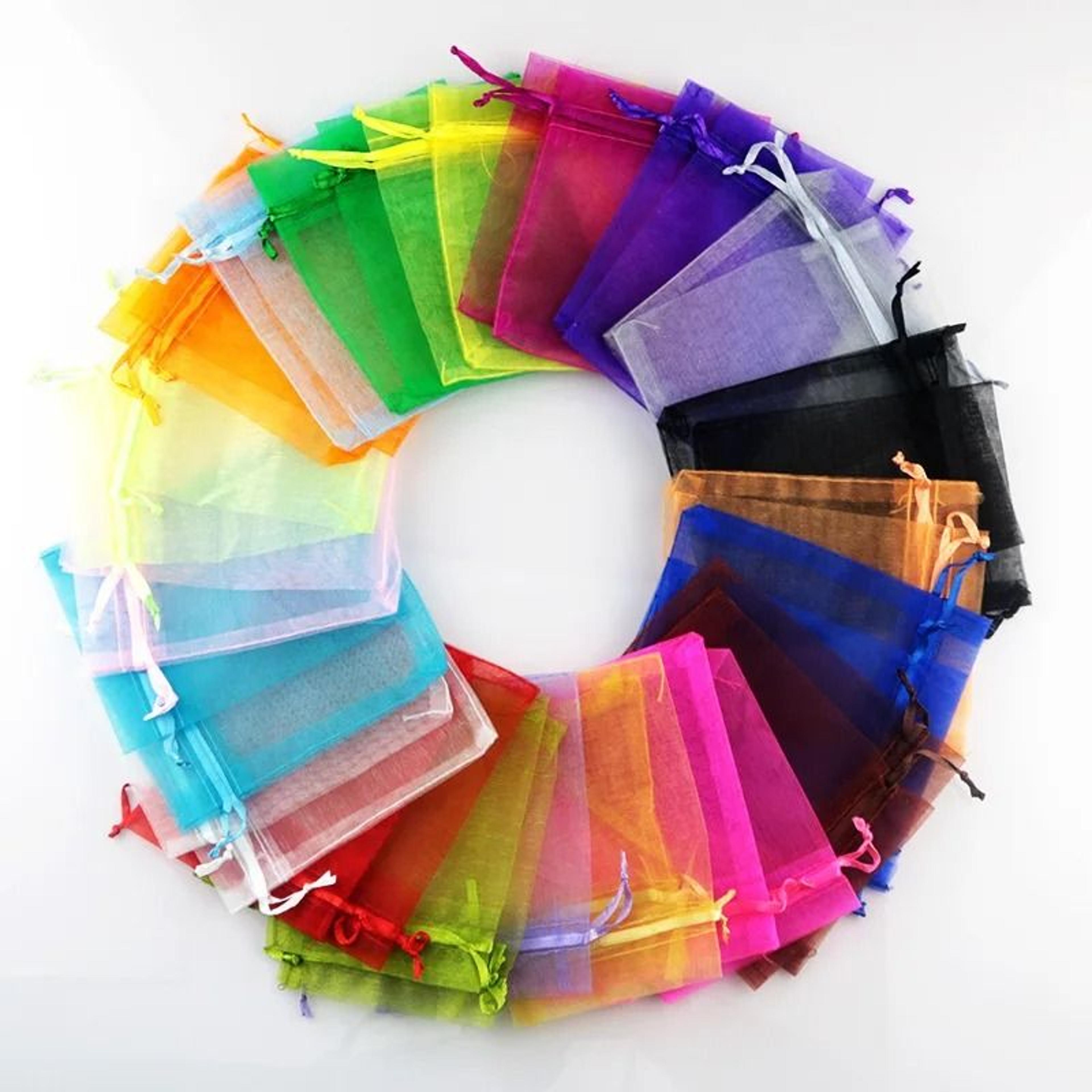drawable organza gift bags – 100 pcs jewelry & party pouches