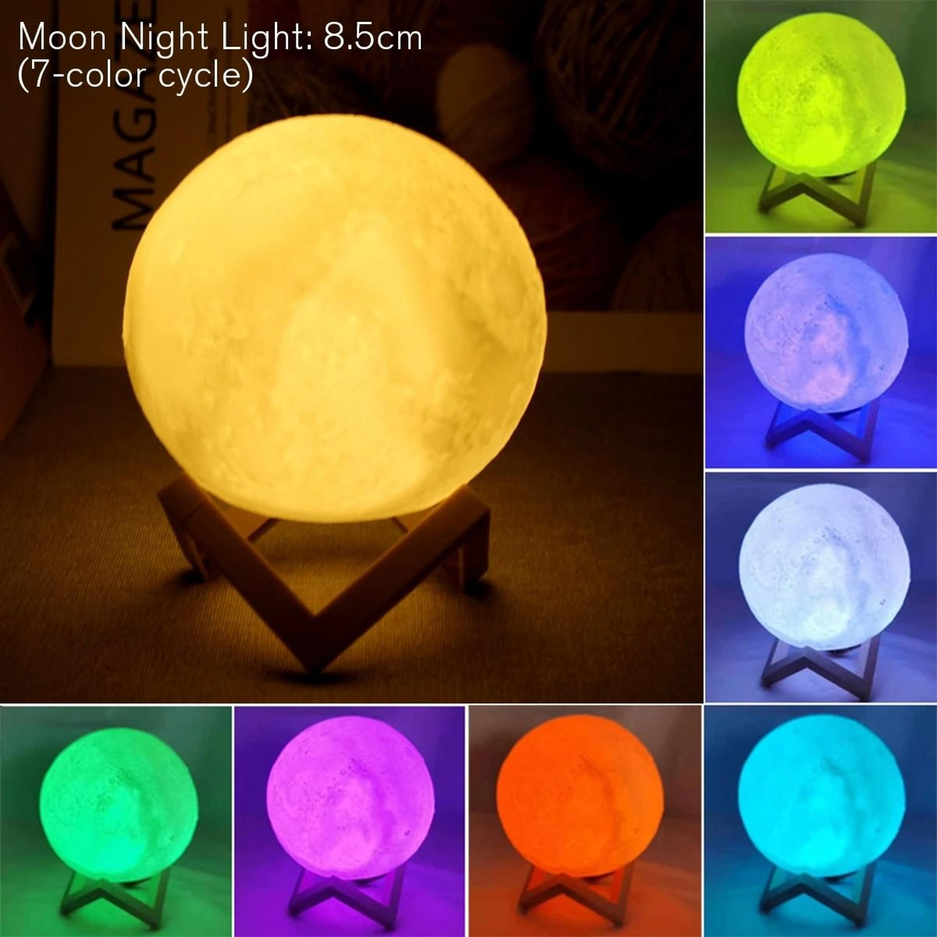 celestial enchantment led moon lamp with decorative stand