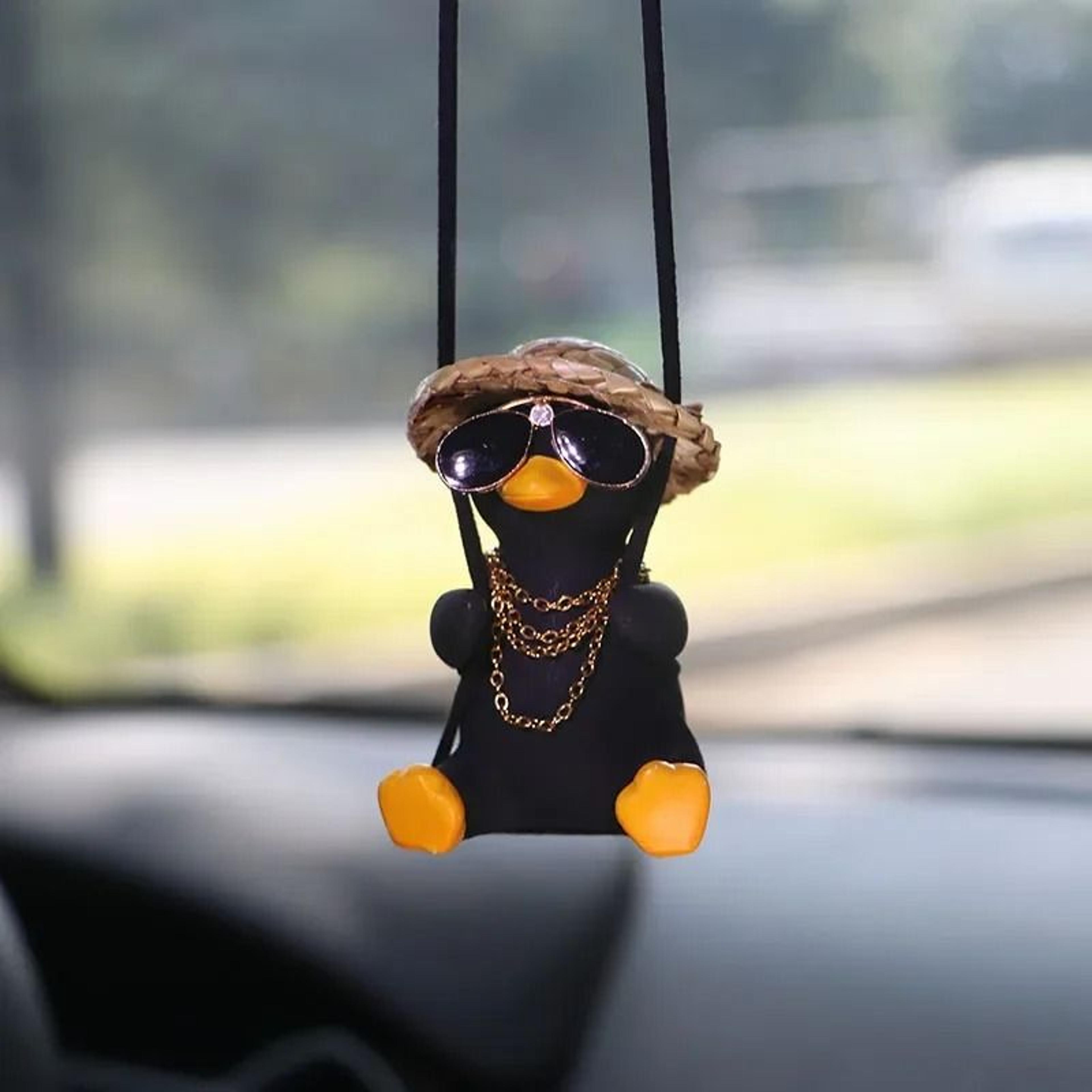 cool swinging duck interior car charm