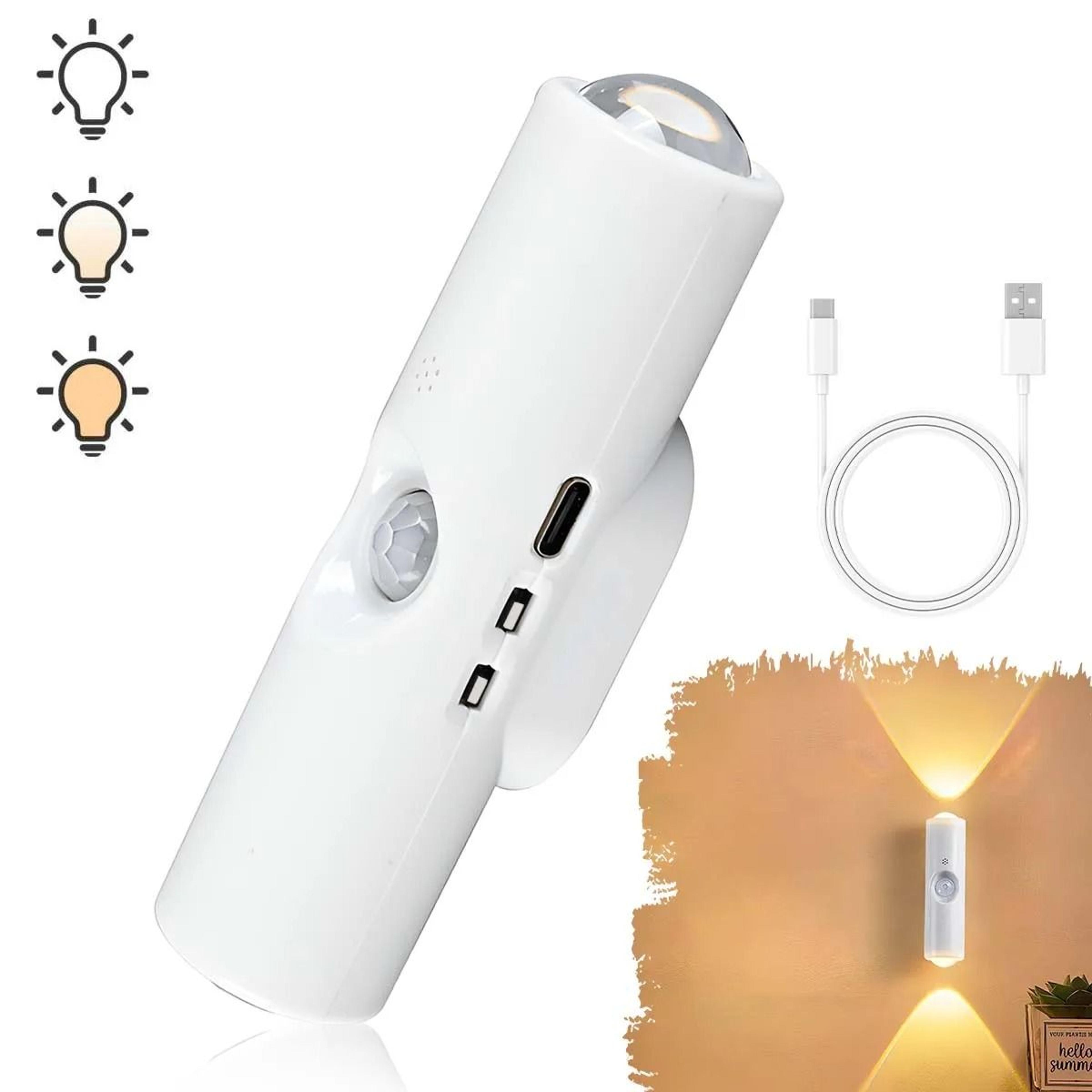 intelligent hill-beam magnetic motion sensor light