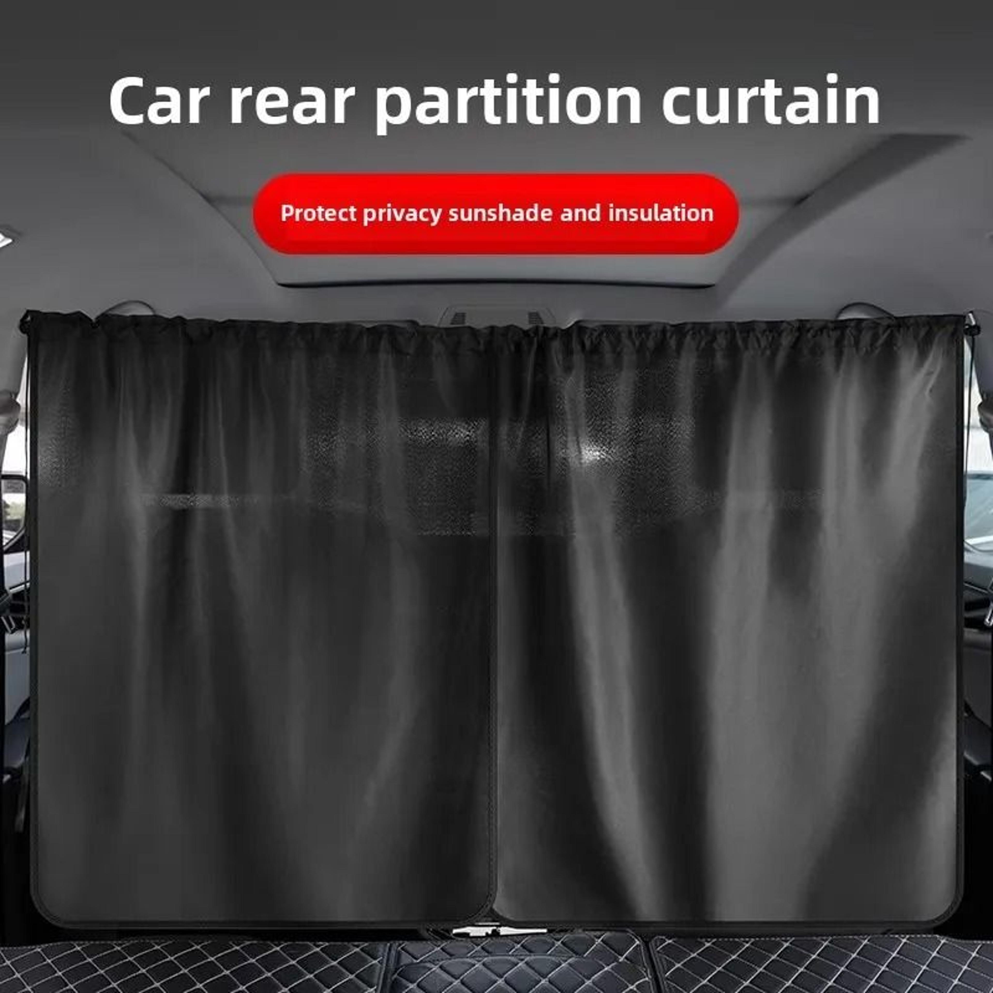 universal car privacy divider & blackout curtains