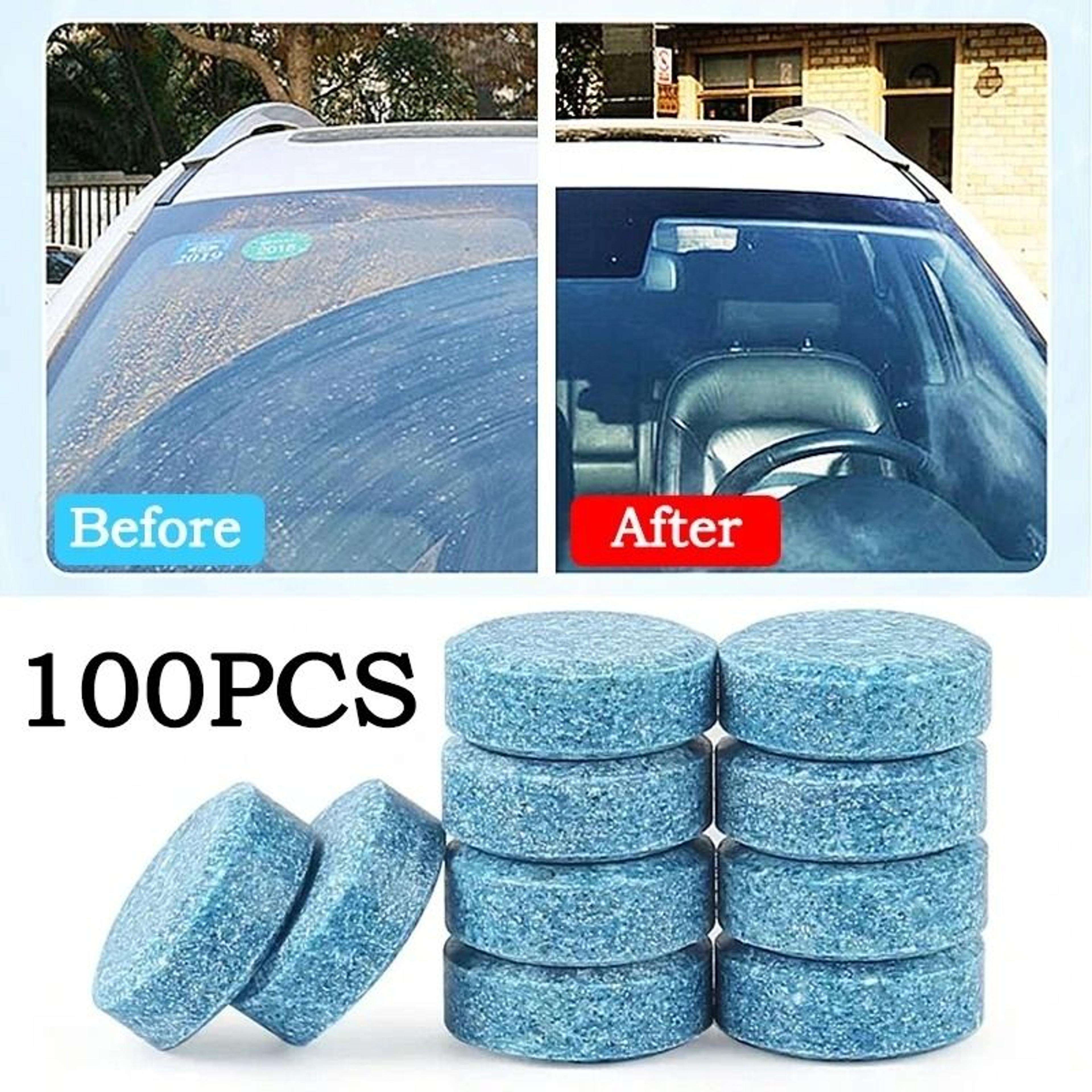 solid effervescent windscreen cleaner tablets