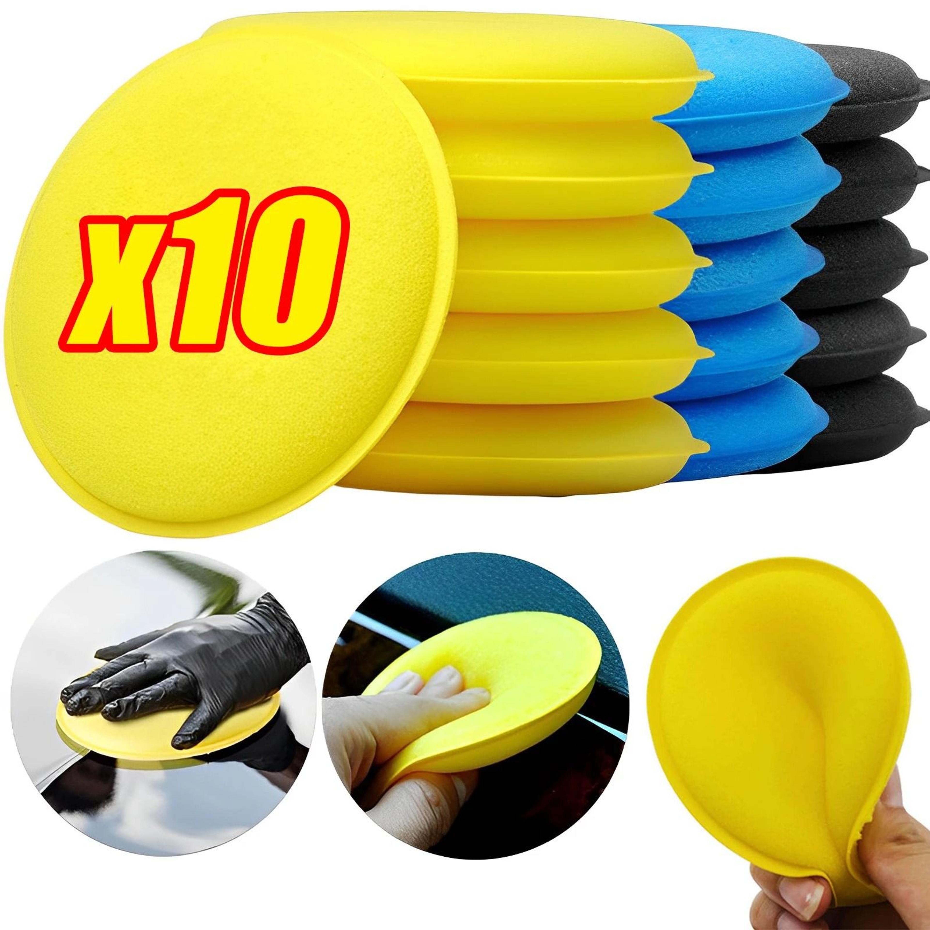 10-piece high-density waxing & polish sponge set