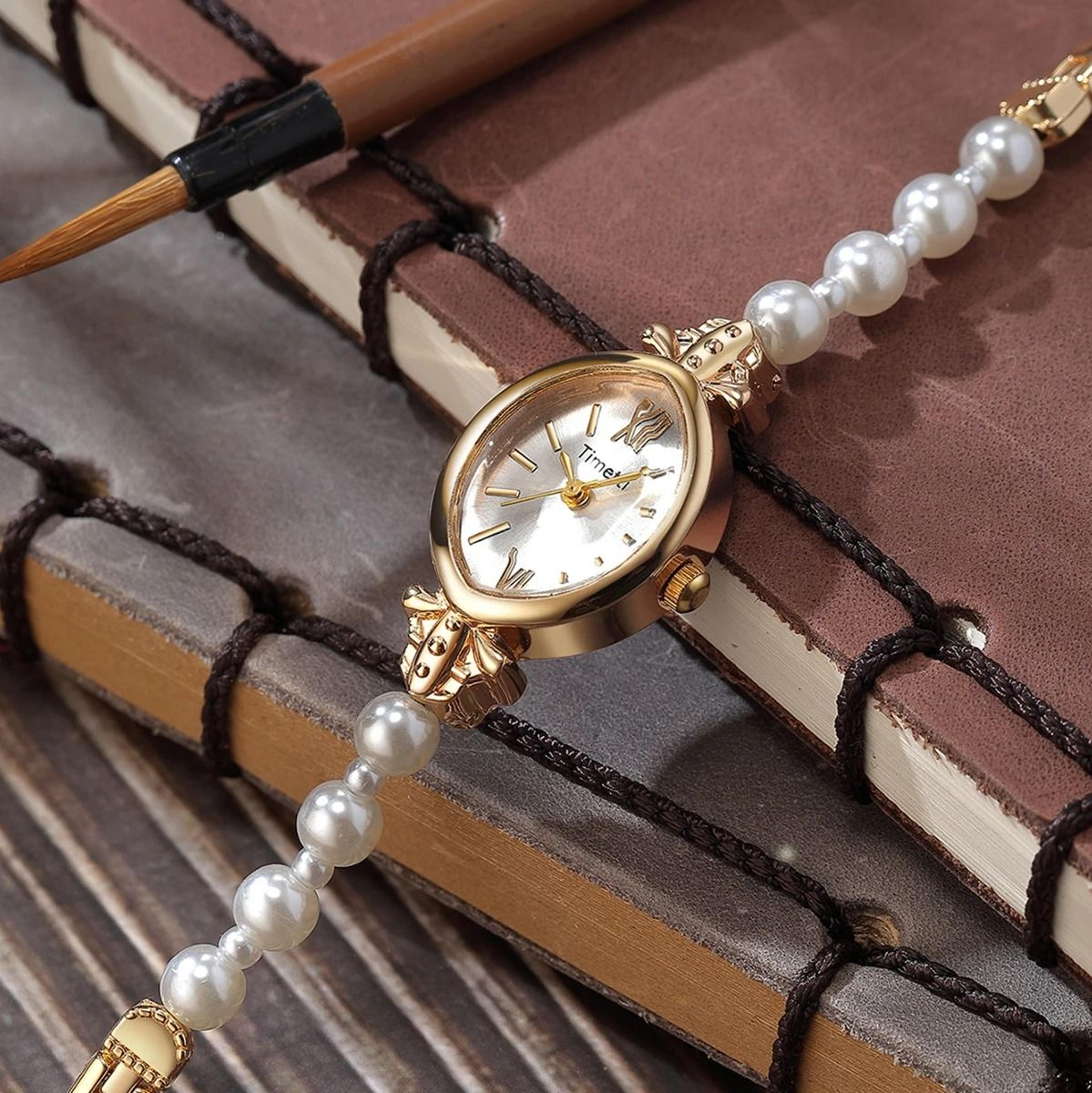 romantic retro watch – fashionable minimalist quartz timepiece for timeless style