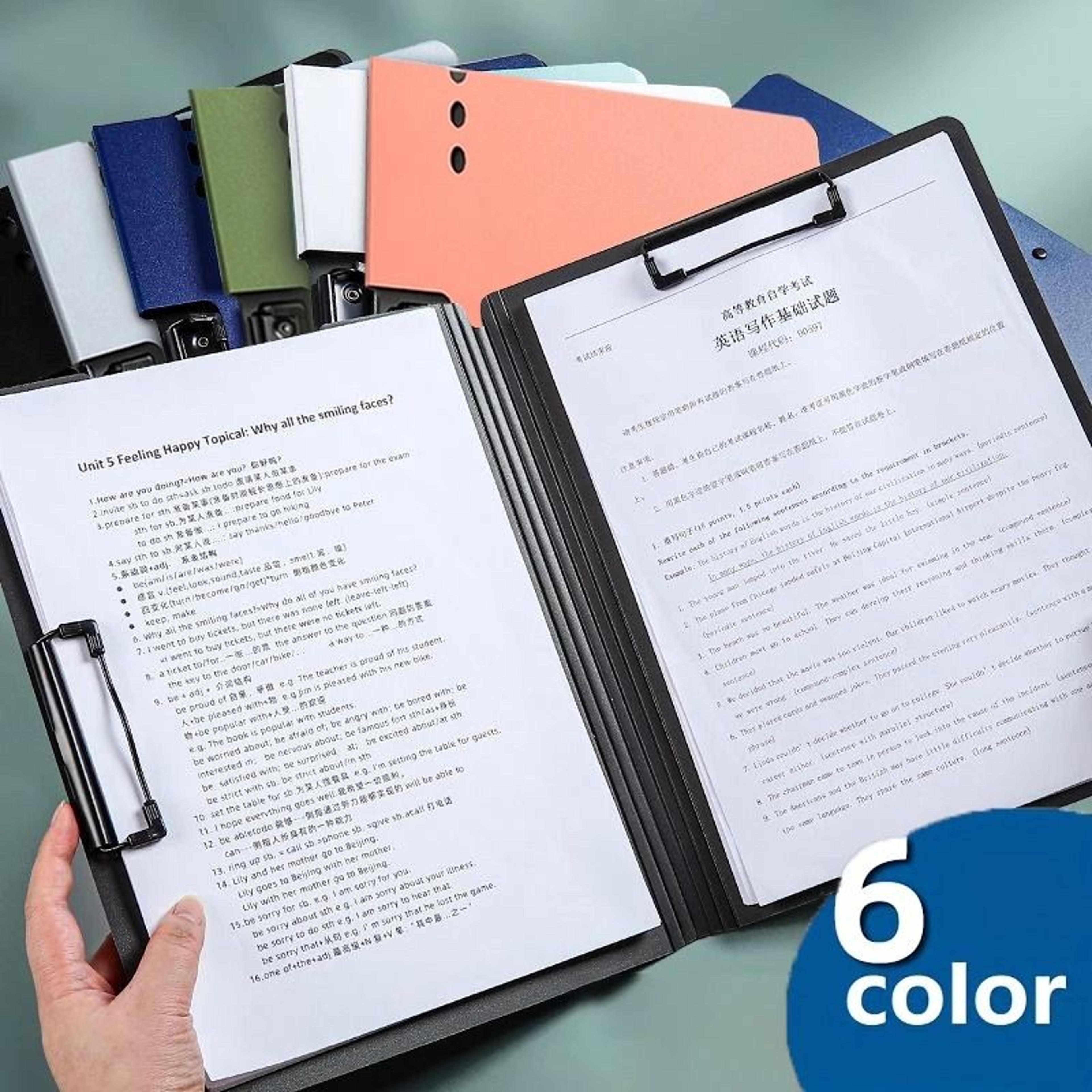 executive a4 document organizer & clipboard cover – professional file folder for business, school, and office supplies
