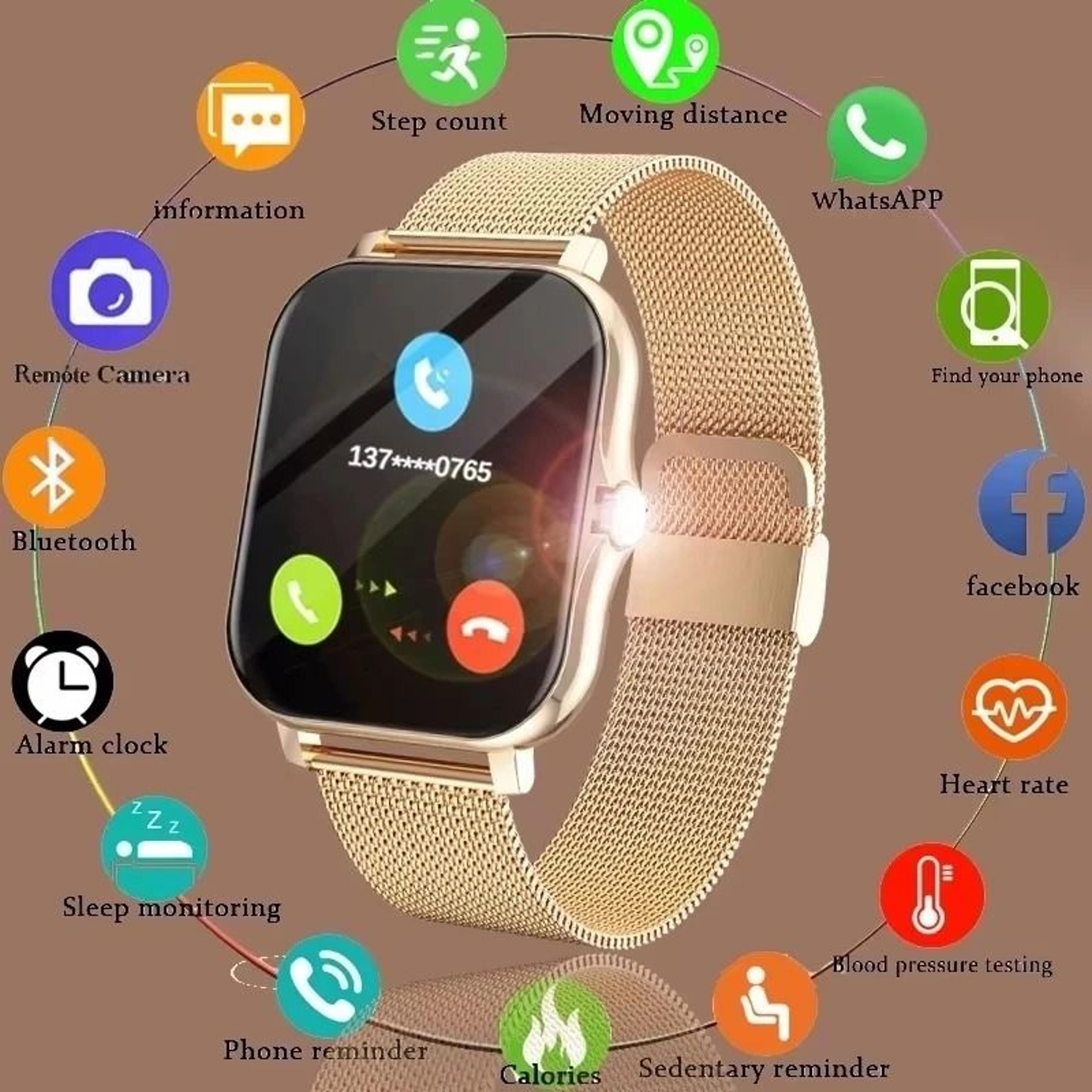 multi-functional bluetooth smart watch