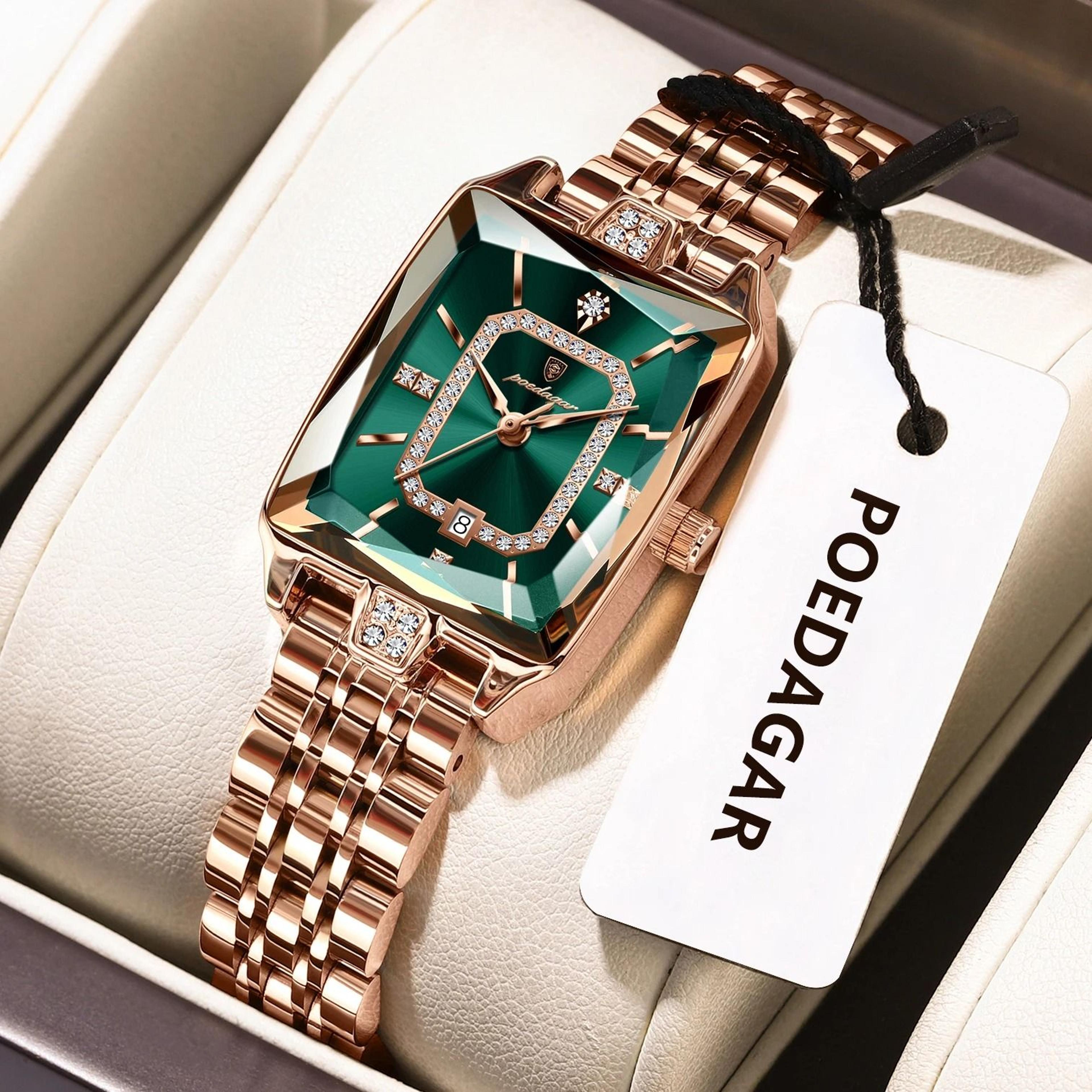 luxury stainless steel ladies' wristwatch