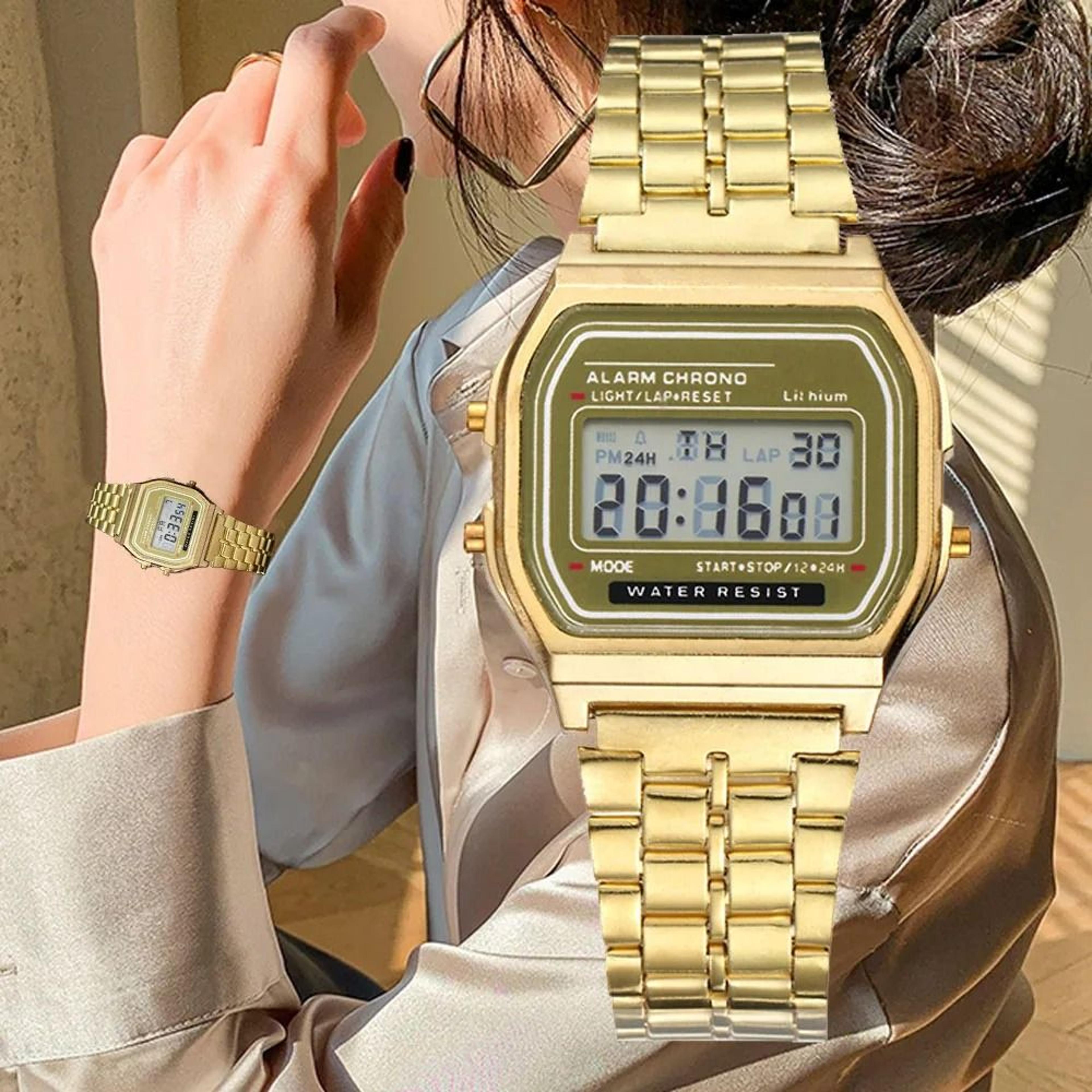 elegant business digital wristwatch