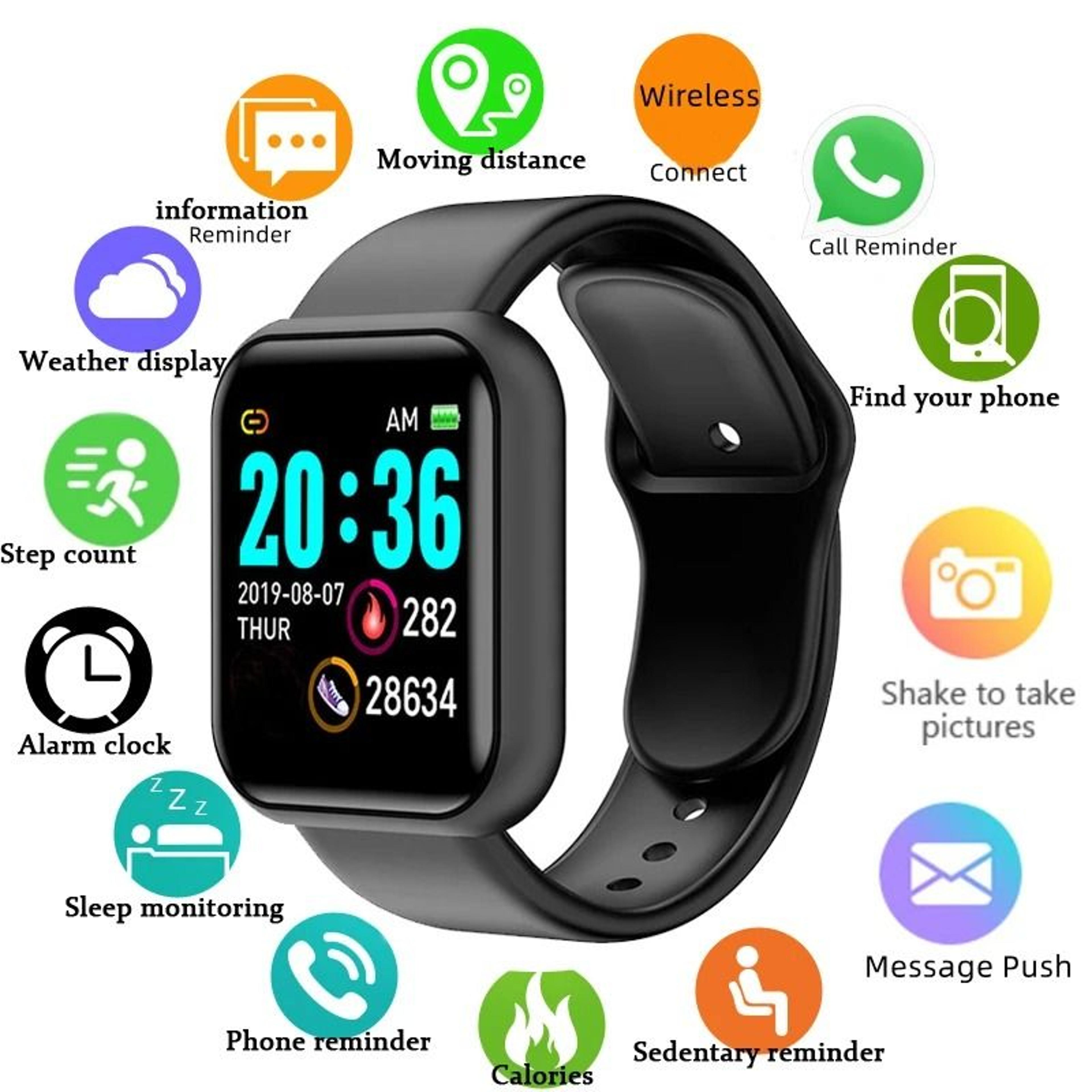 multifunctional bluetooth fitness smartwatch