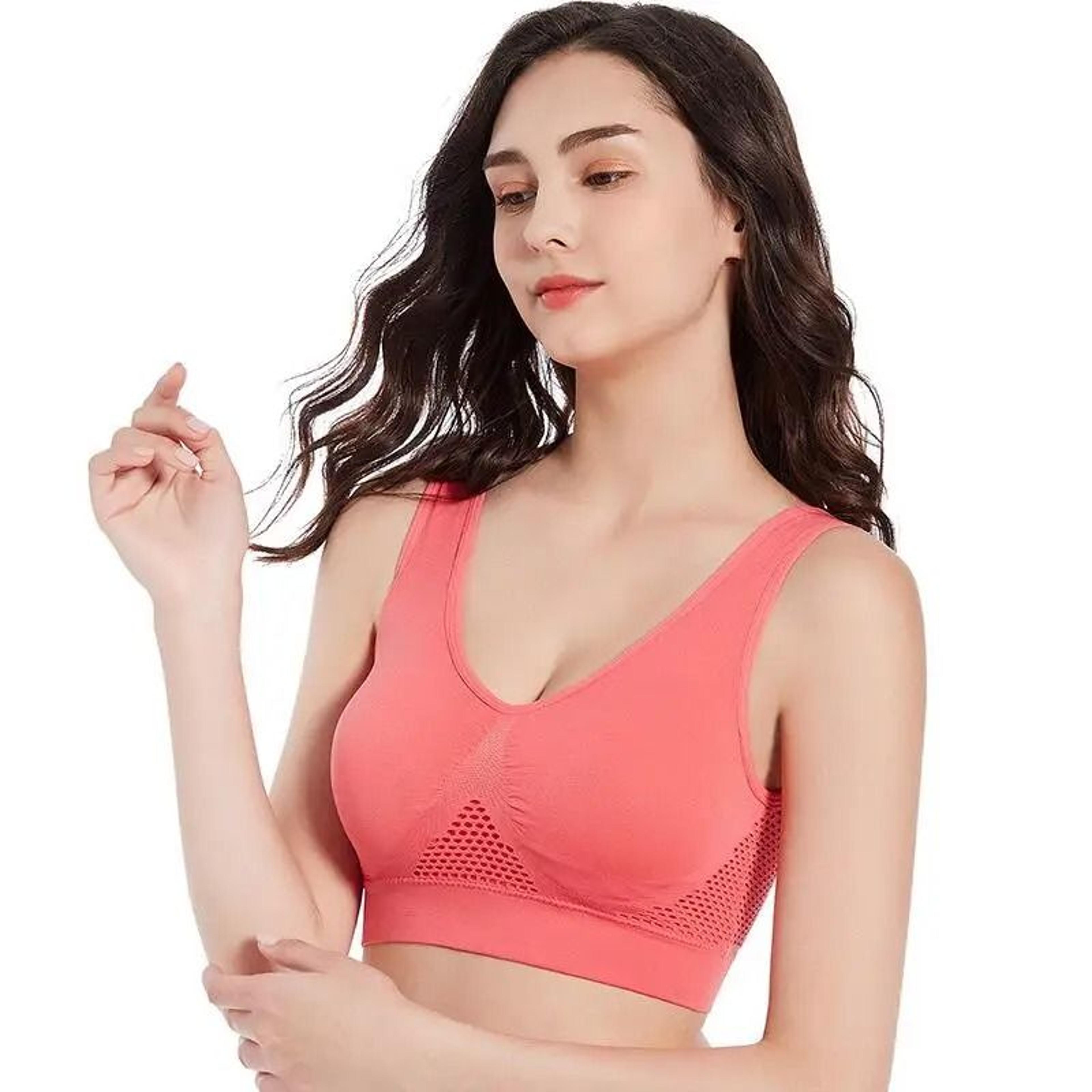 seamless hollow-out fitness yoga sports bra