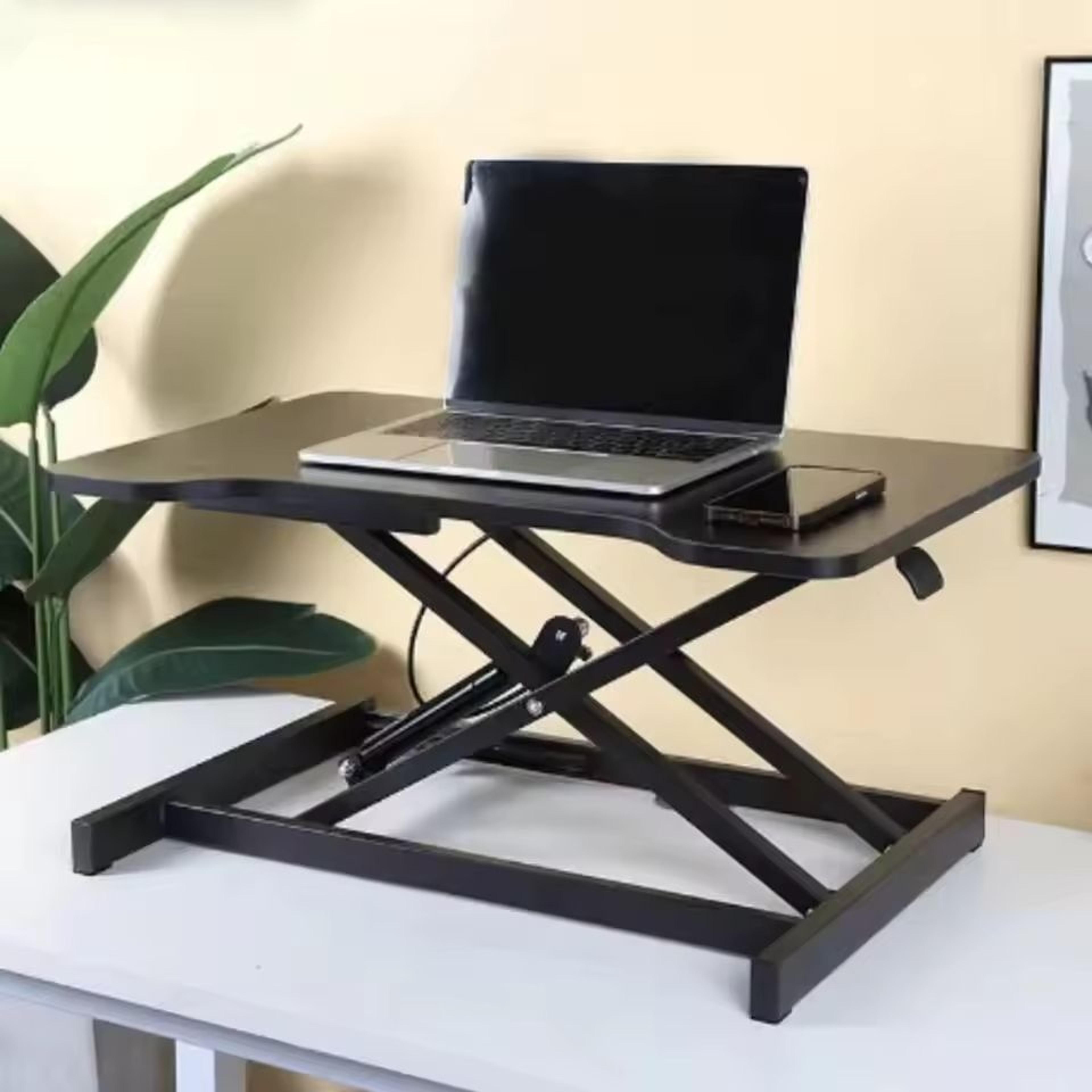 ultra-slim single top standing desk riser