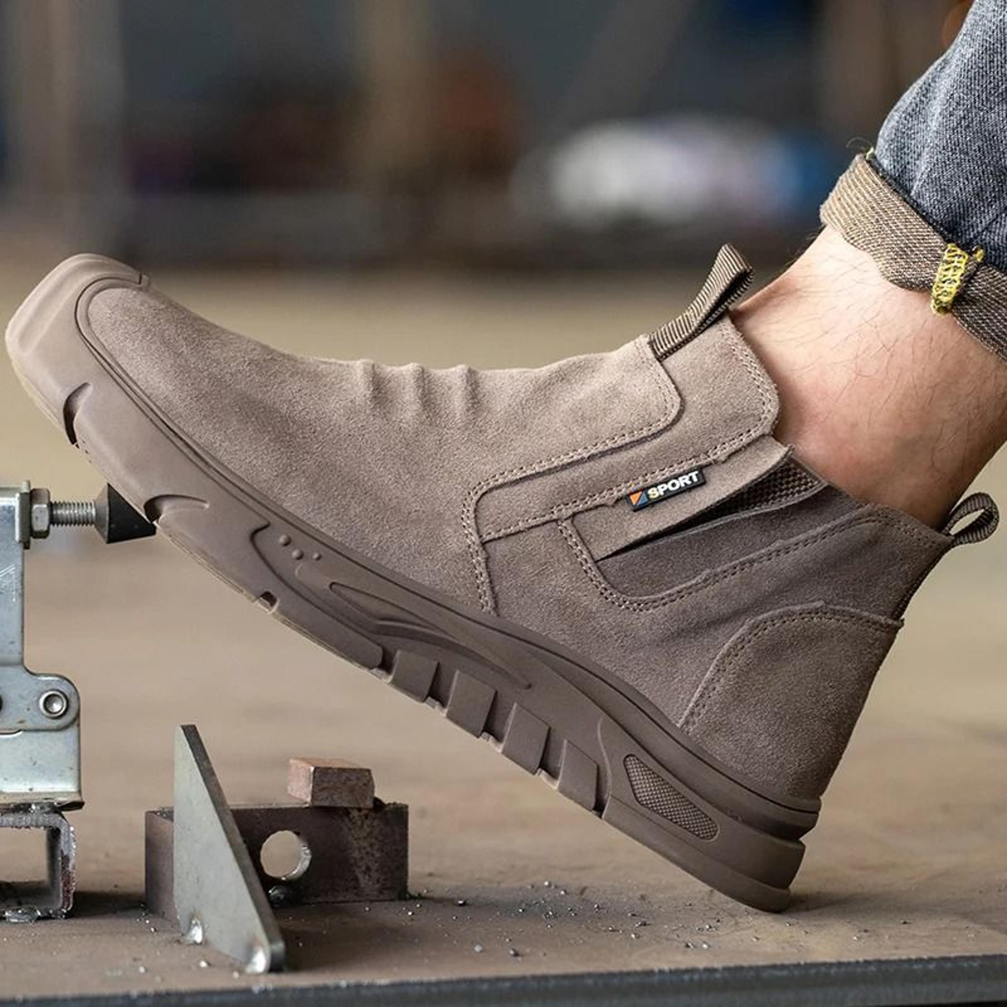 indestructible steel toe safety work boots