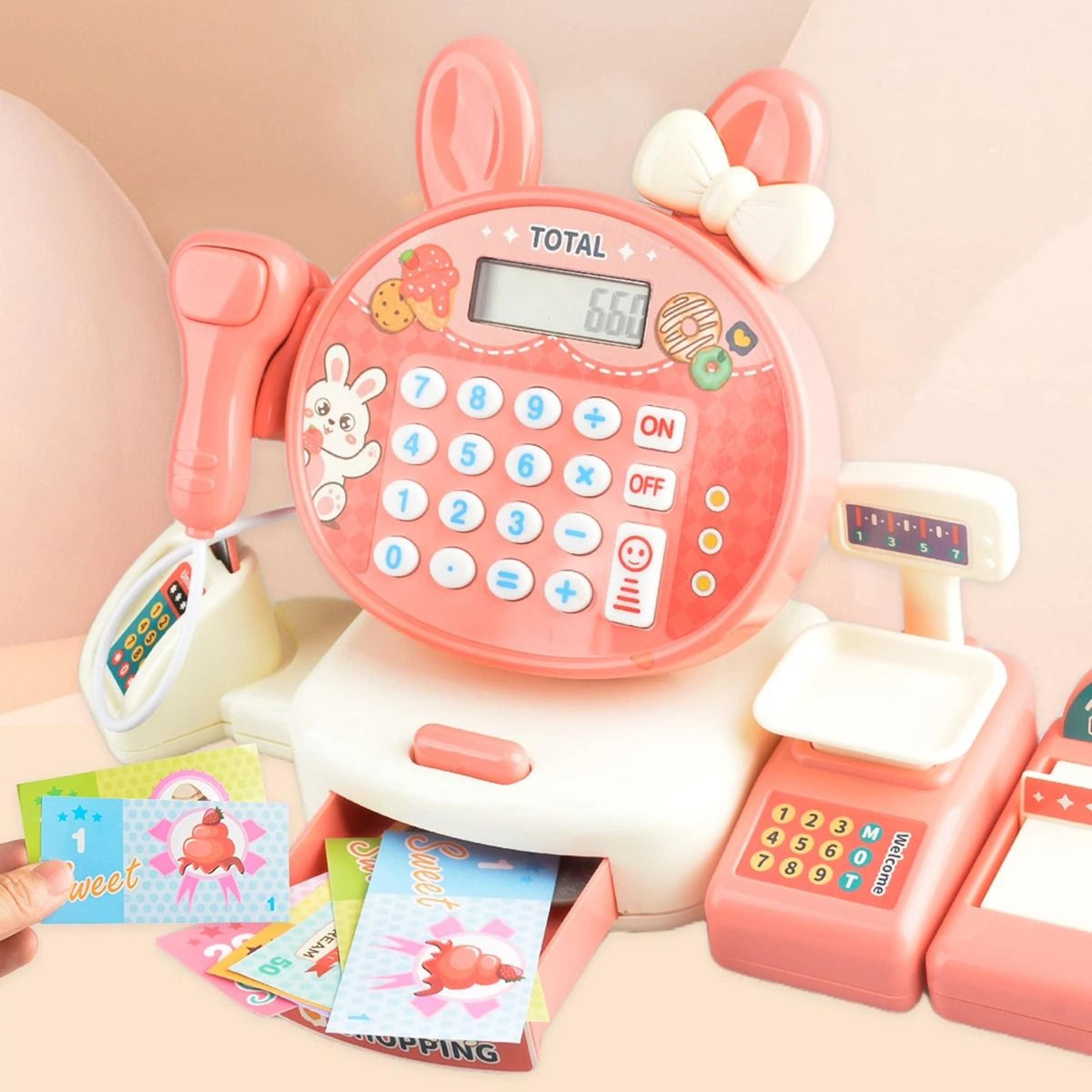 supermarket simulation cash register set – interactive educational grocery toy