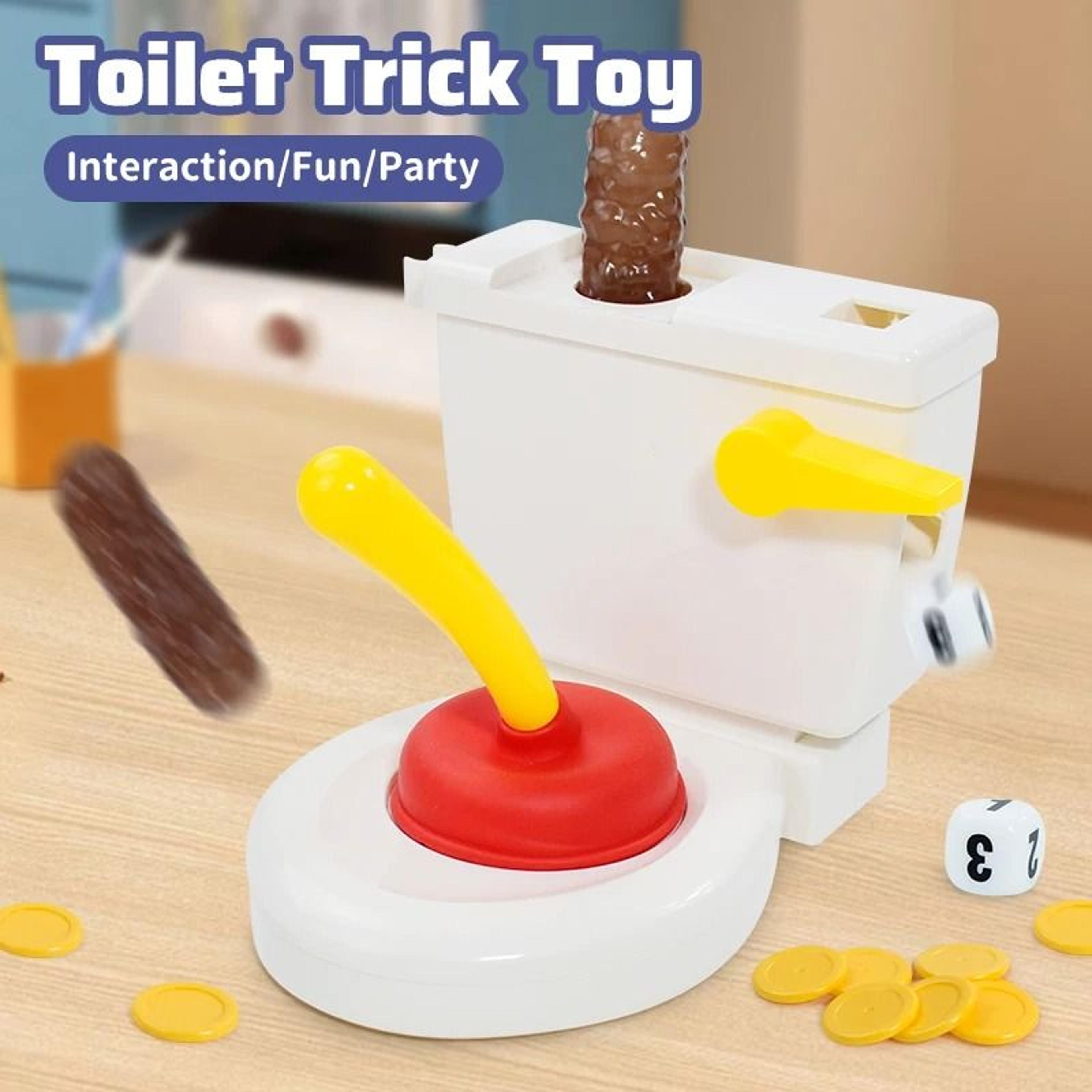 funny toilet trick party game – interactive flushing decompression board game
