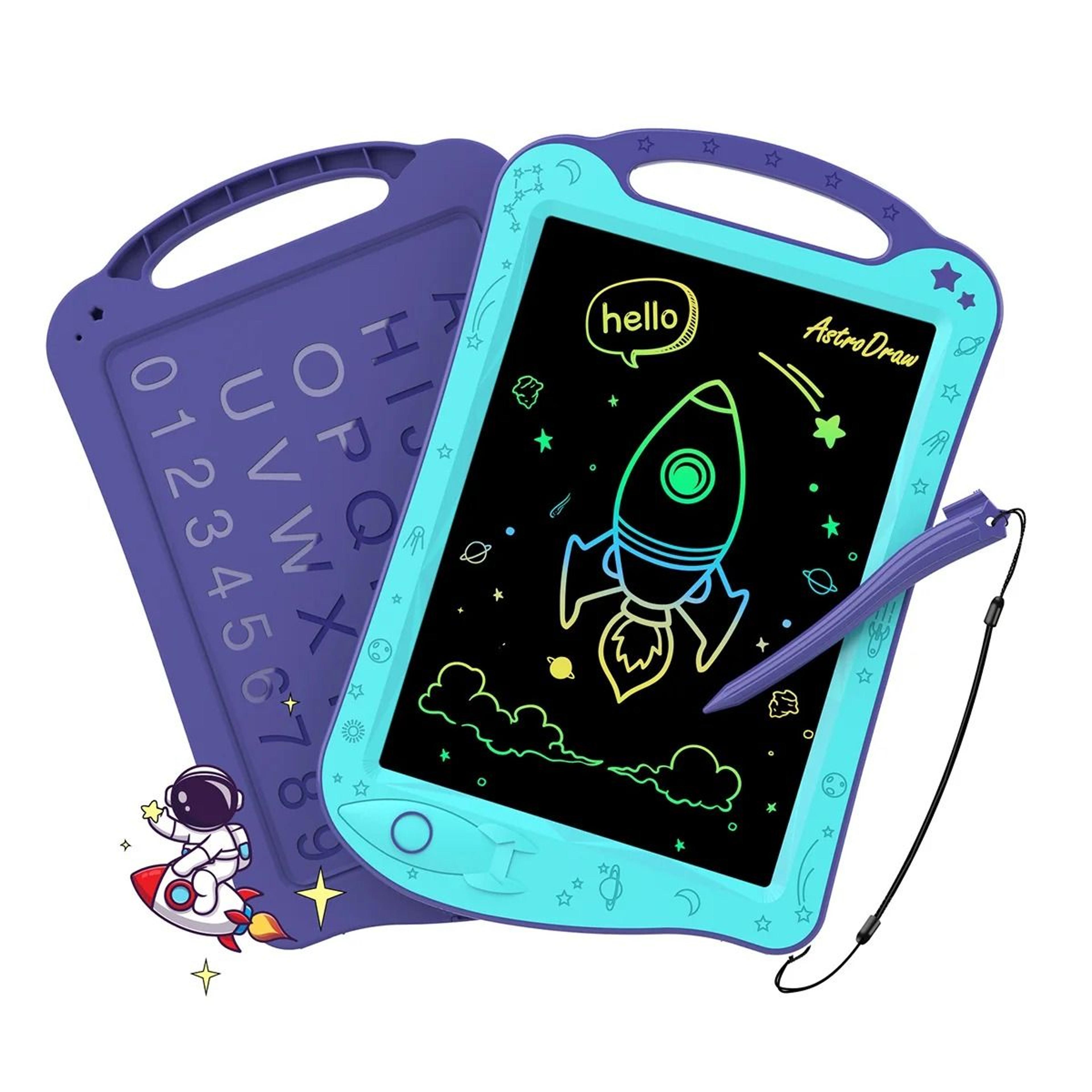 space-themed colored drawing tablet – portable astro-doodle board