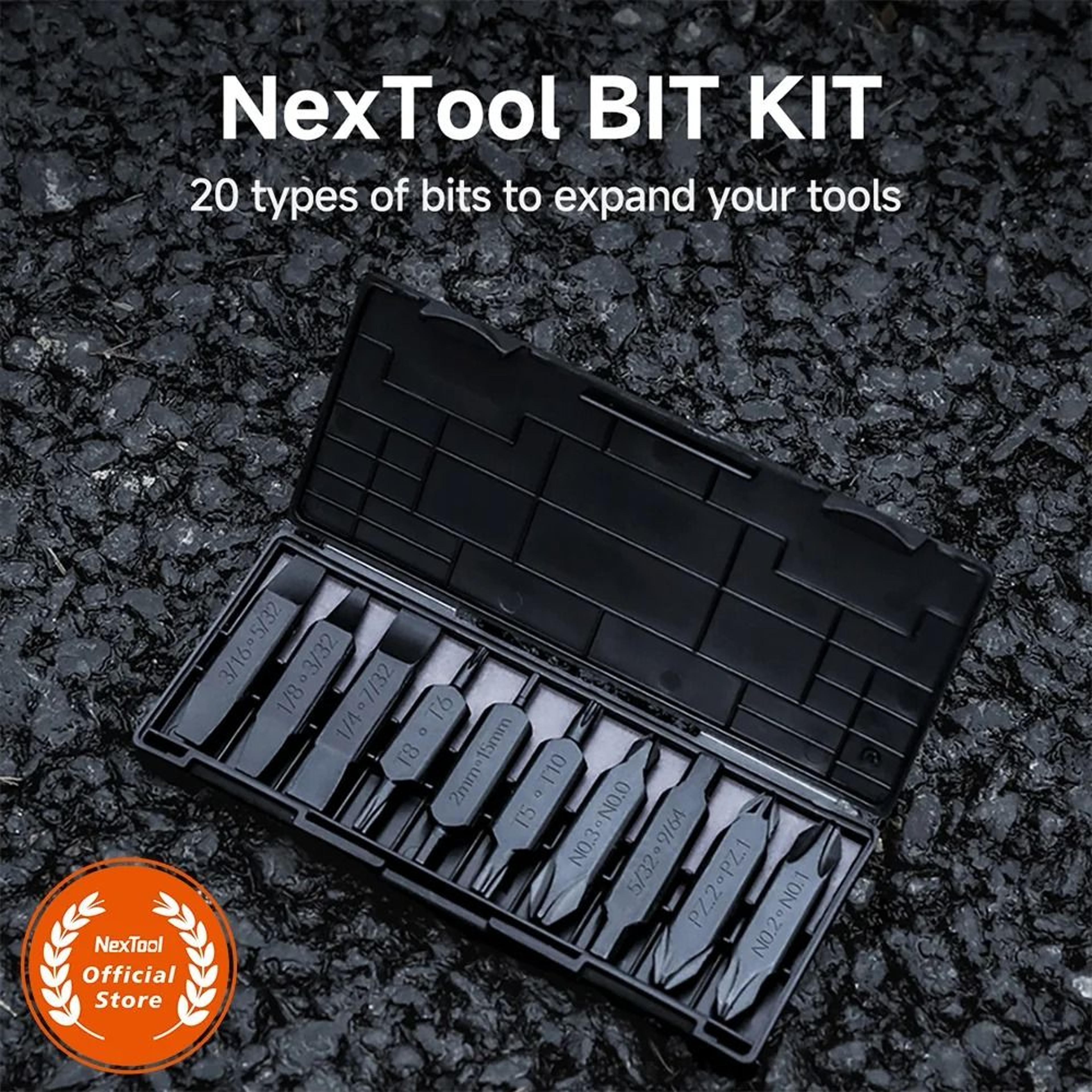20-piece hex bit accessory kit – multi-tool screwdriver extension set