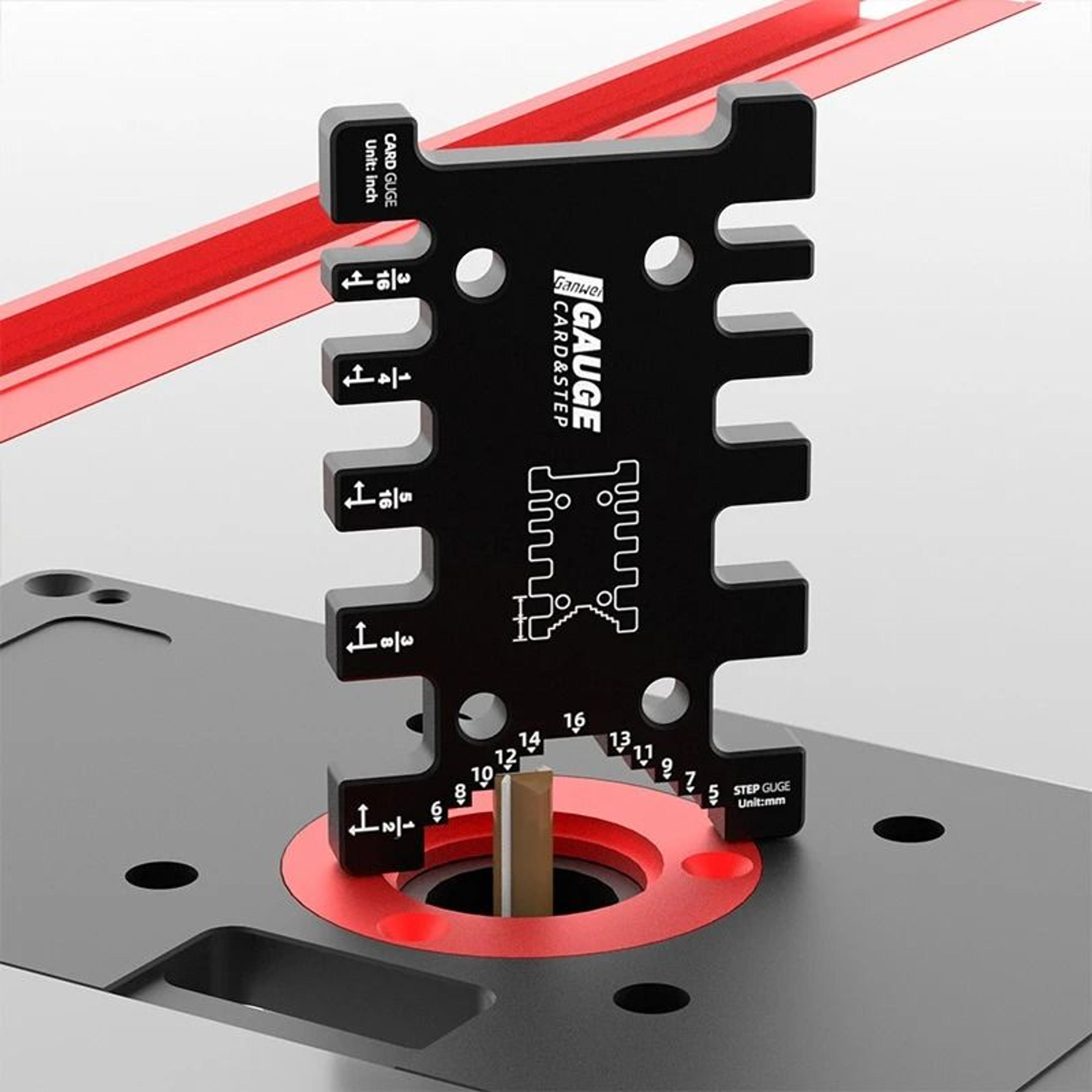 precision aluminum dovetail jig & height gauge – professional woodworking caliper