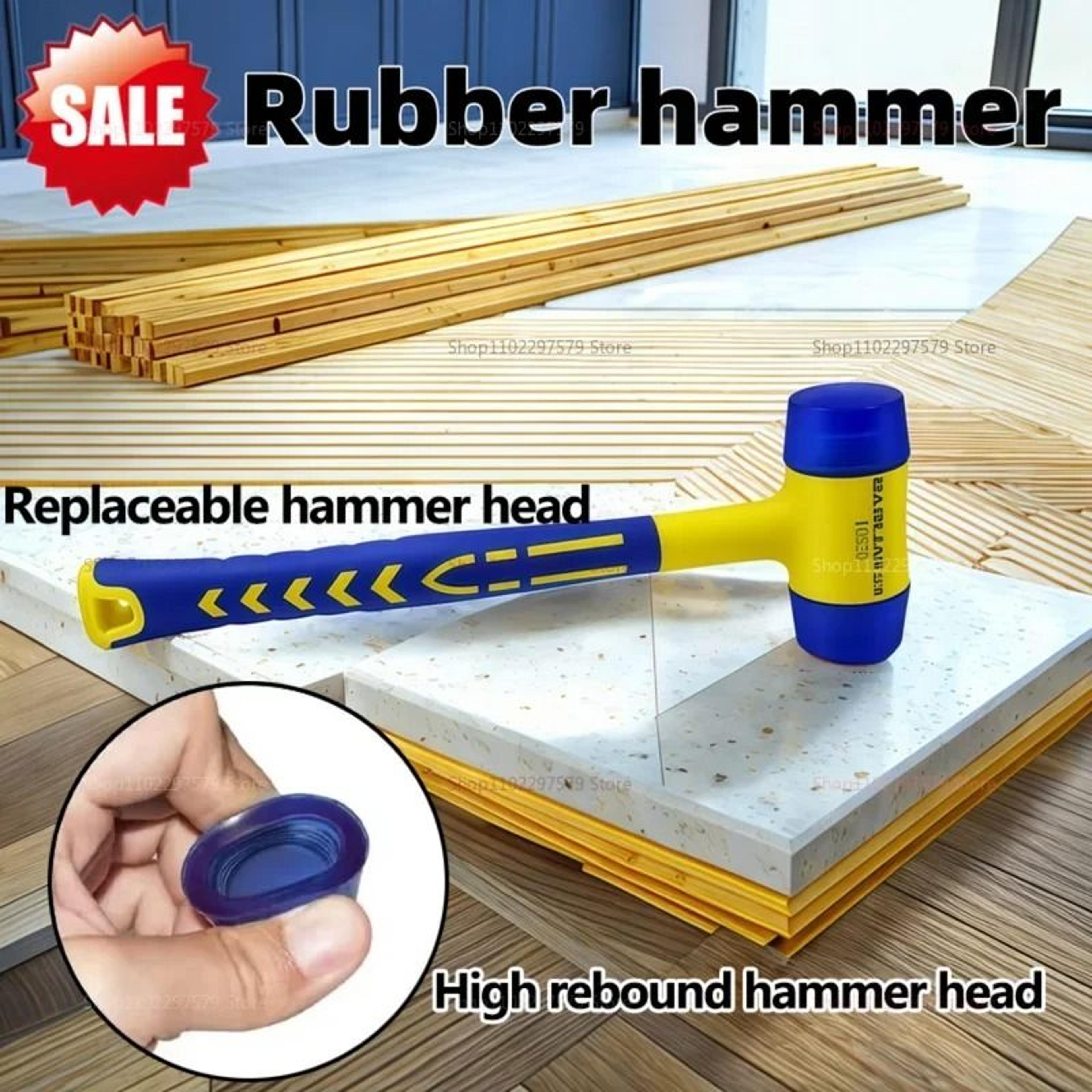 double-headed installation hammer – non-marring heavy-duty soft mallet