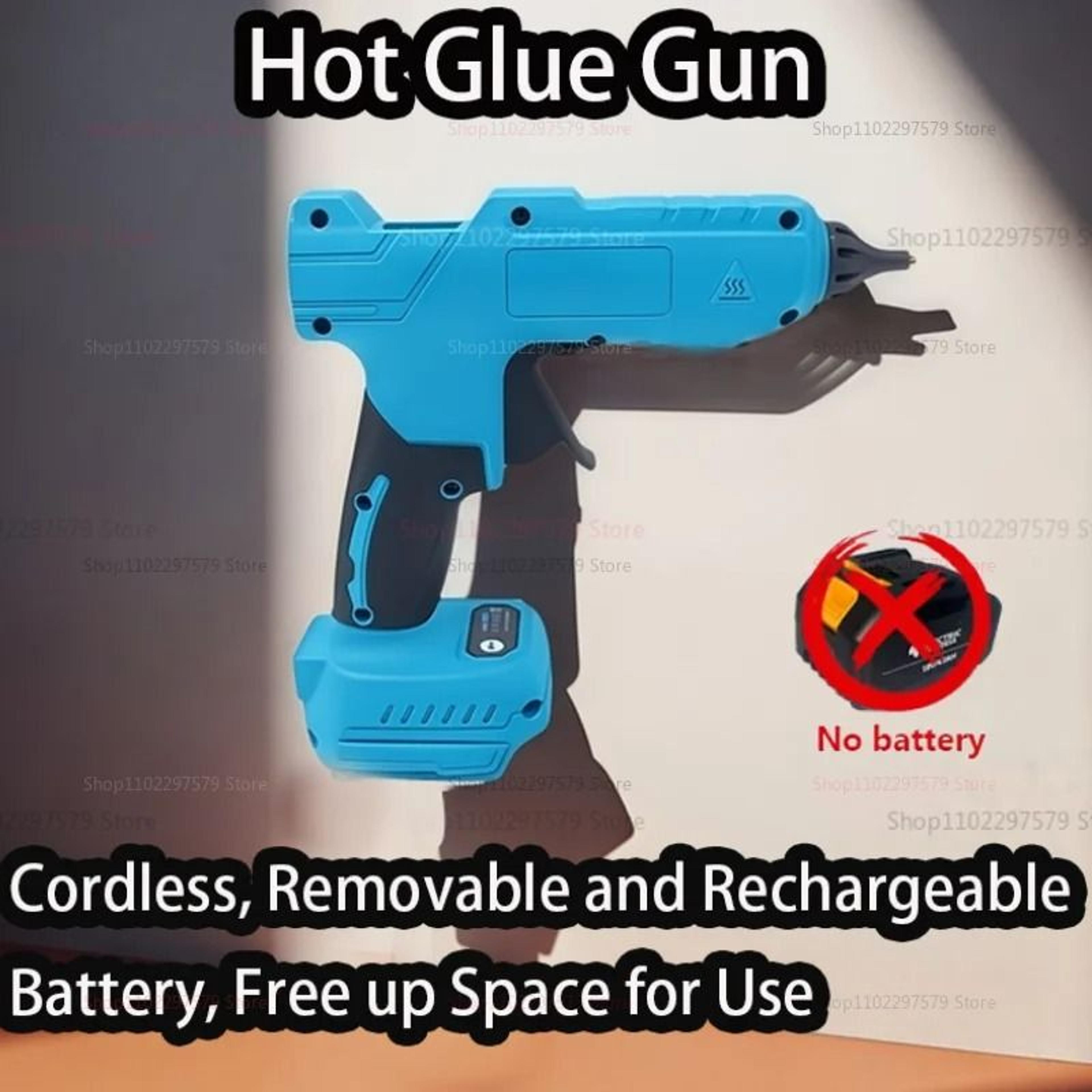cordless fast-heating hot melt glue gun