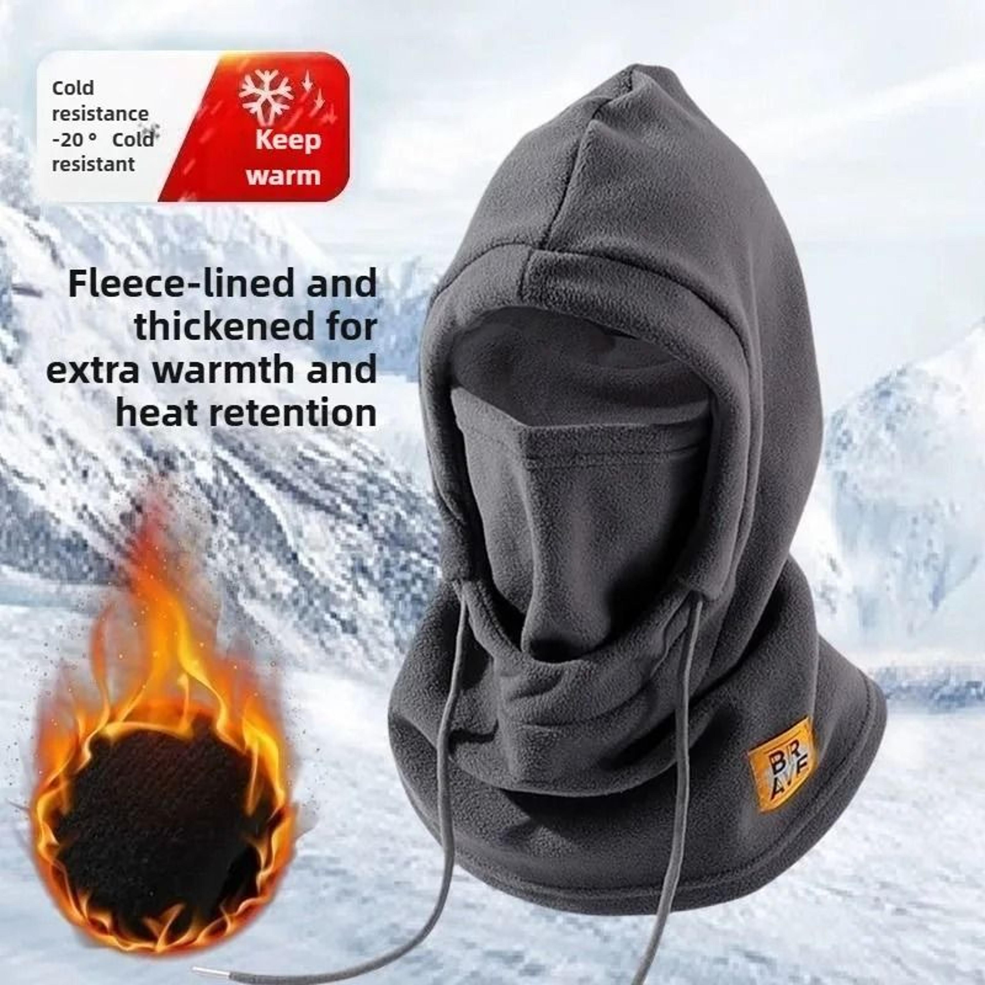 thermal fleece outdoor balaclava and neck warmer