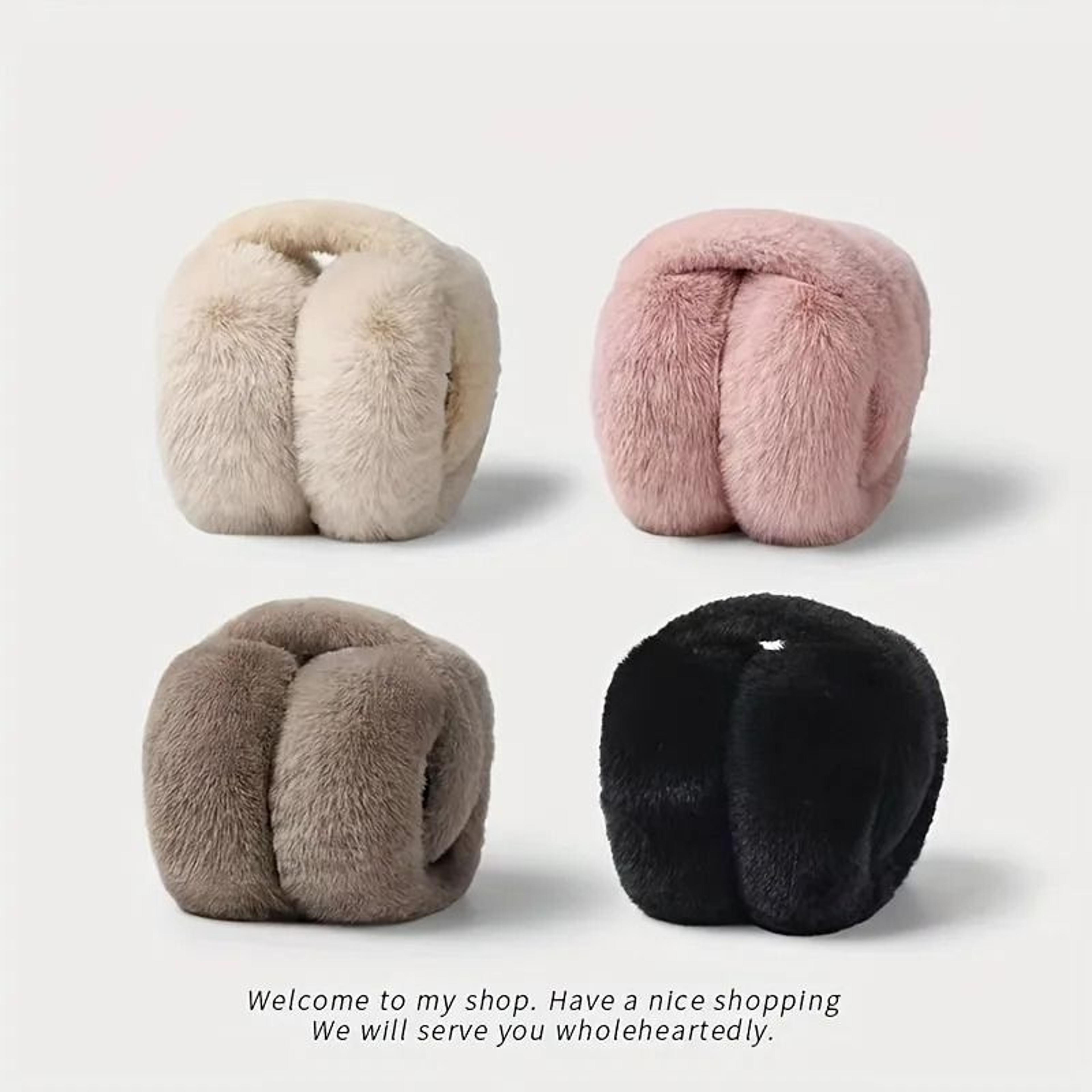 foldable plush thermal winter earmuffs