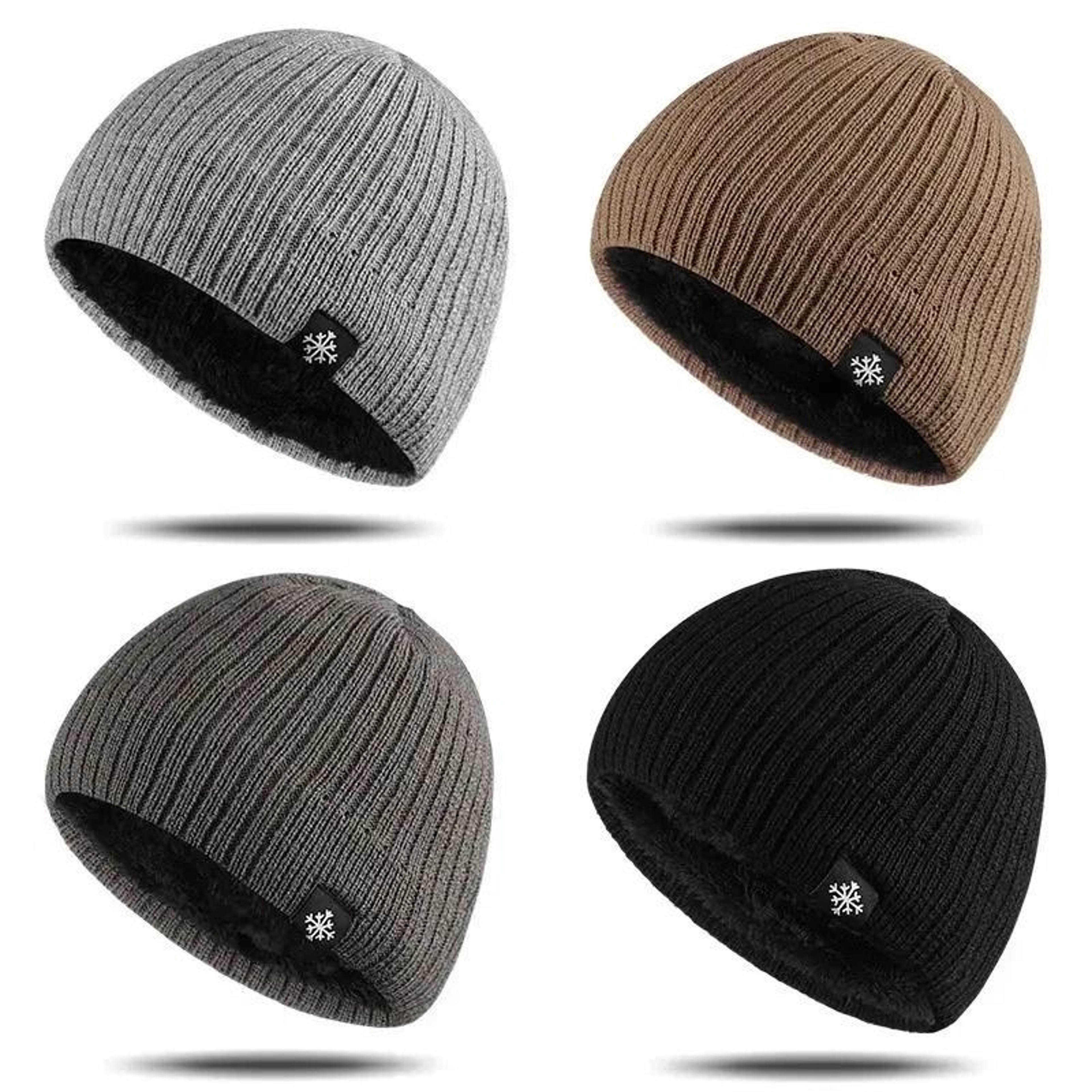 thickened wool-blend thermal winter beanie