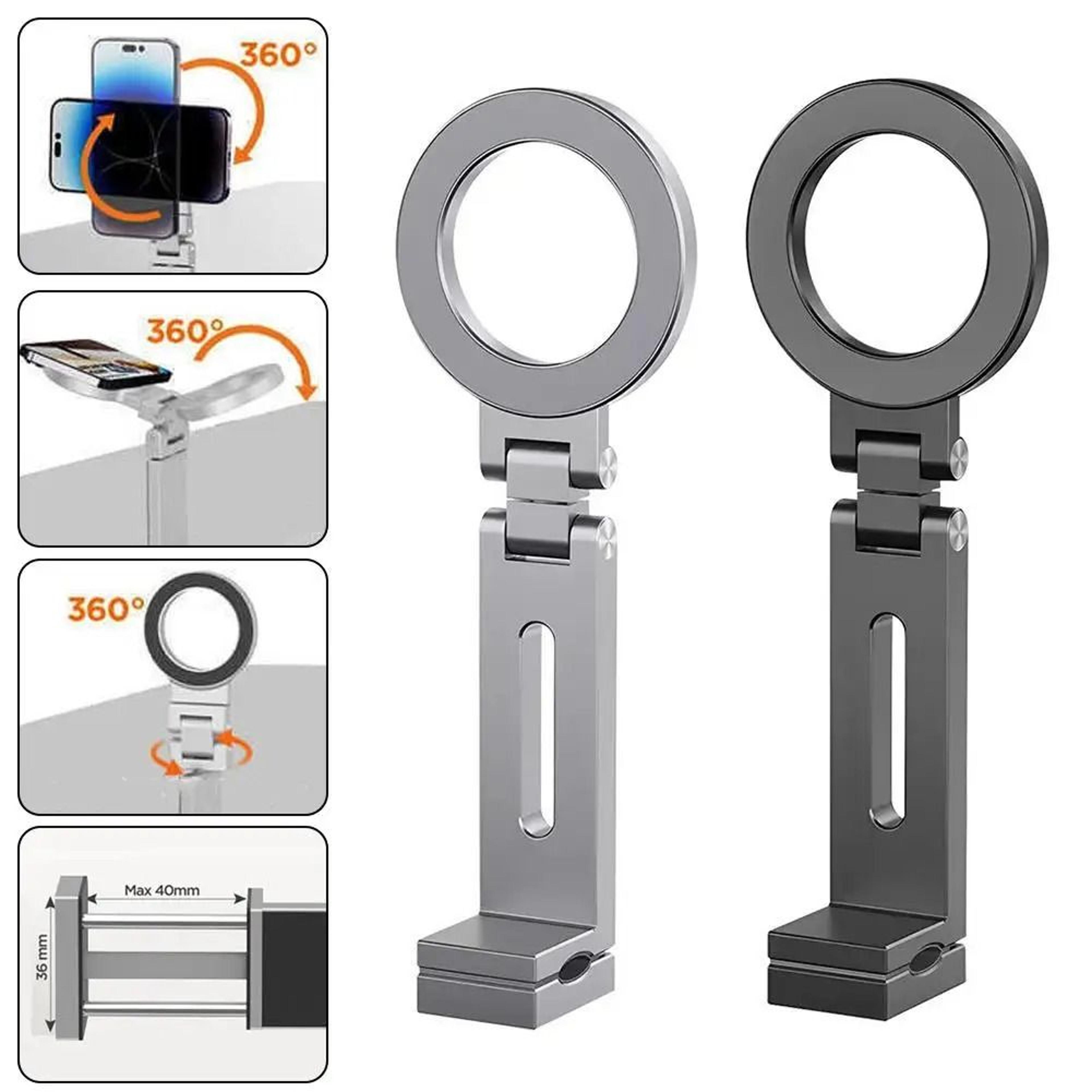 universal magnetic flexible travel & airplane phone mount