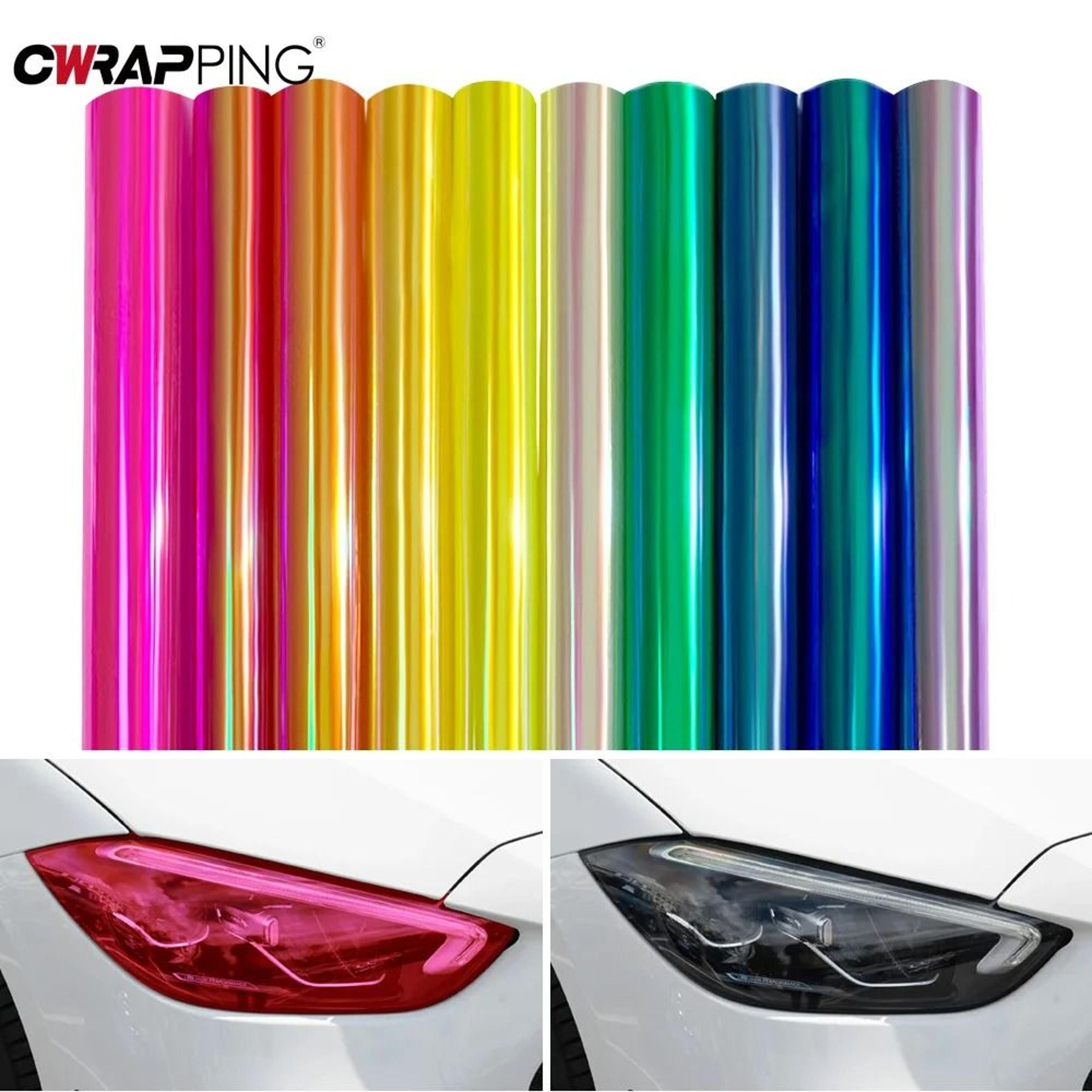smoke-finish headlight & taillight tint film
