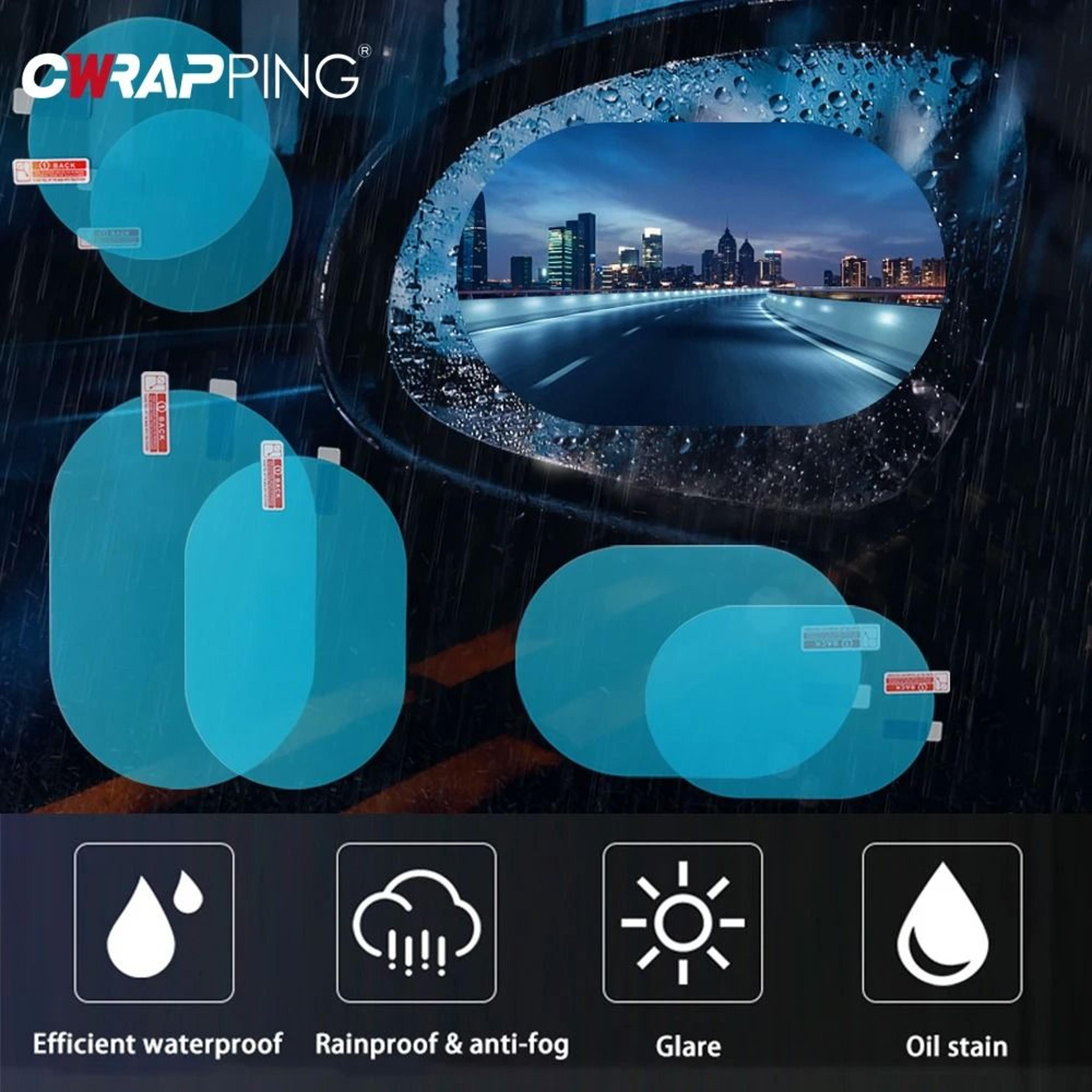 universal nano-shield rearview mirror & side window protective film