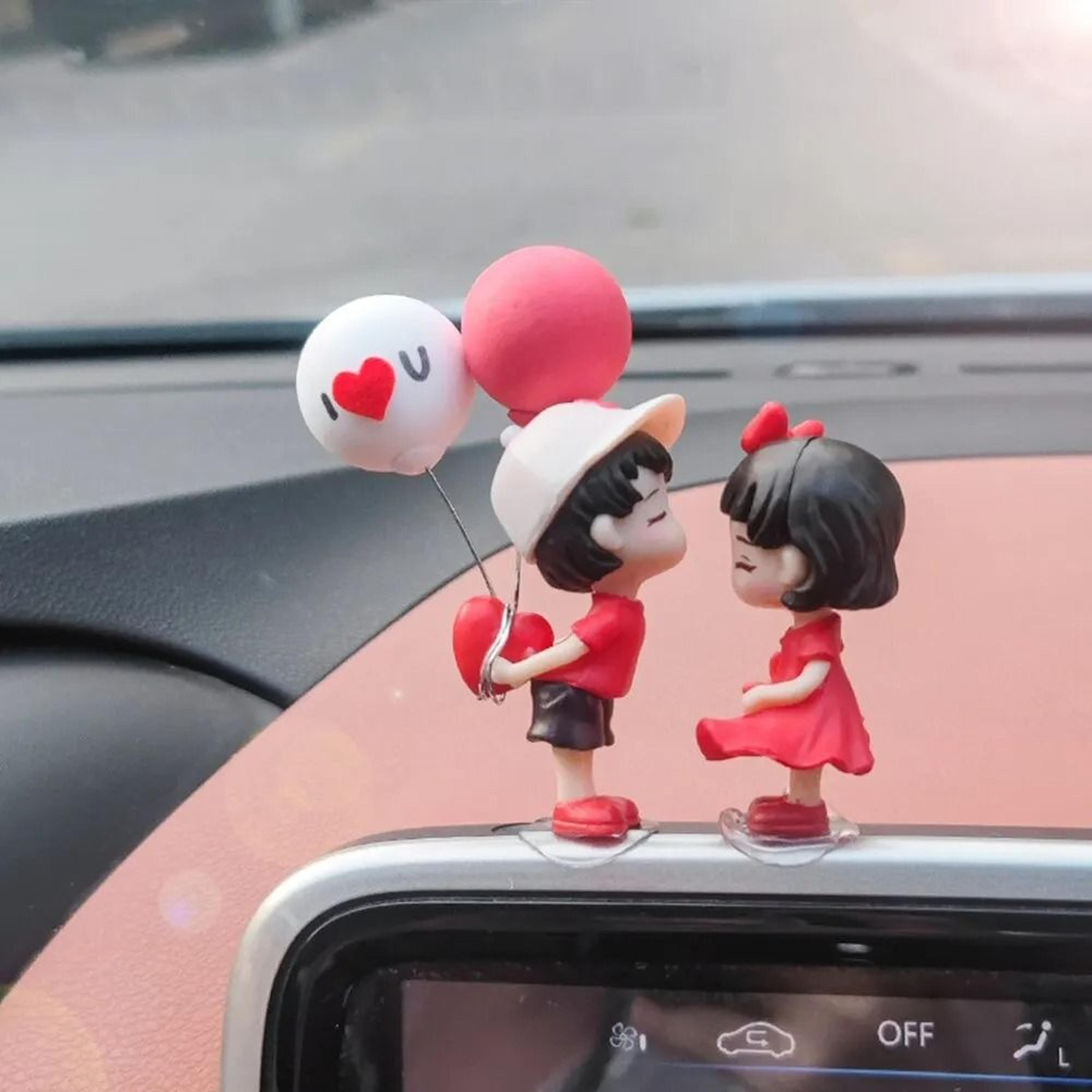 romantic "sweet kiss" 3d animated dashboard & interior ornament set