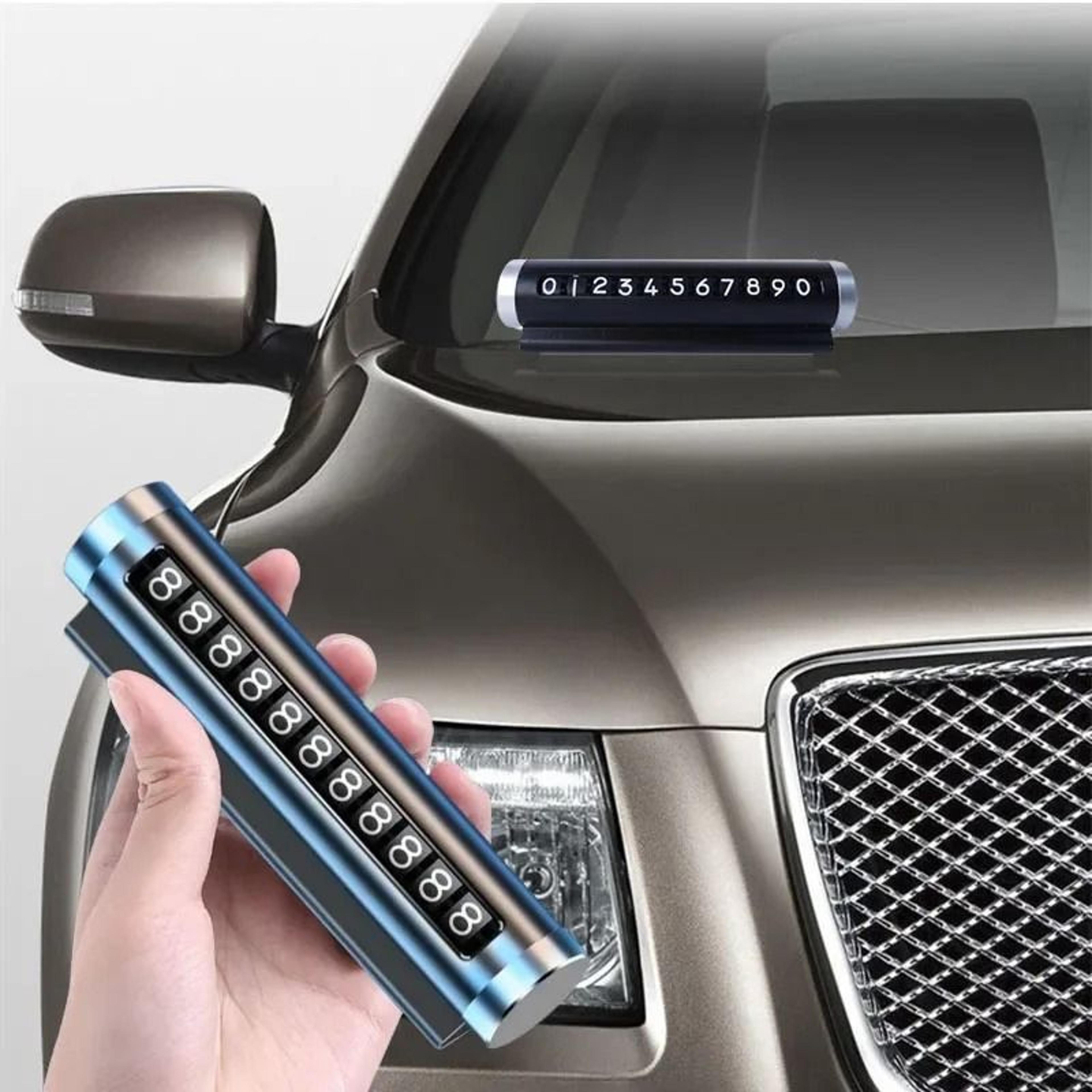aluminum universal rotating temporary parking card