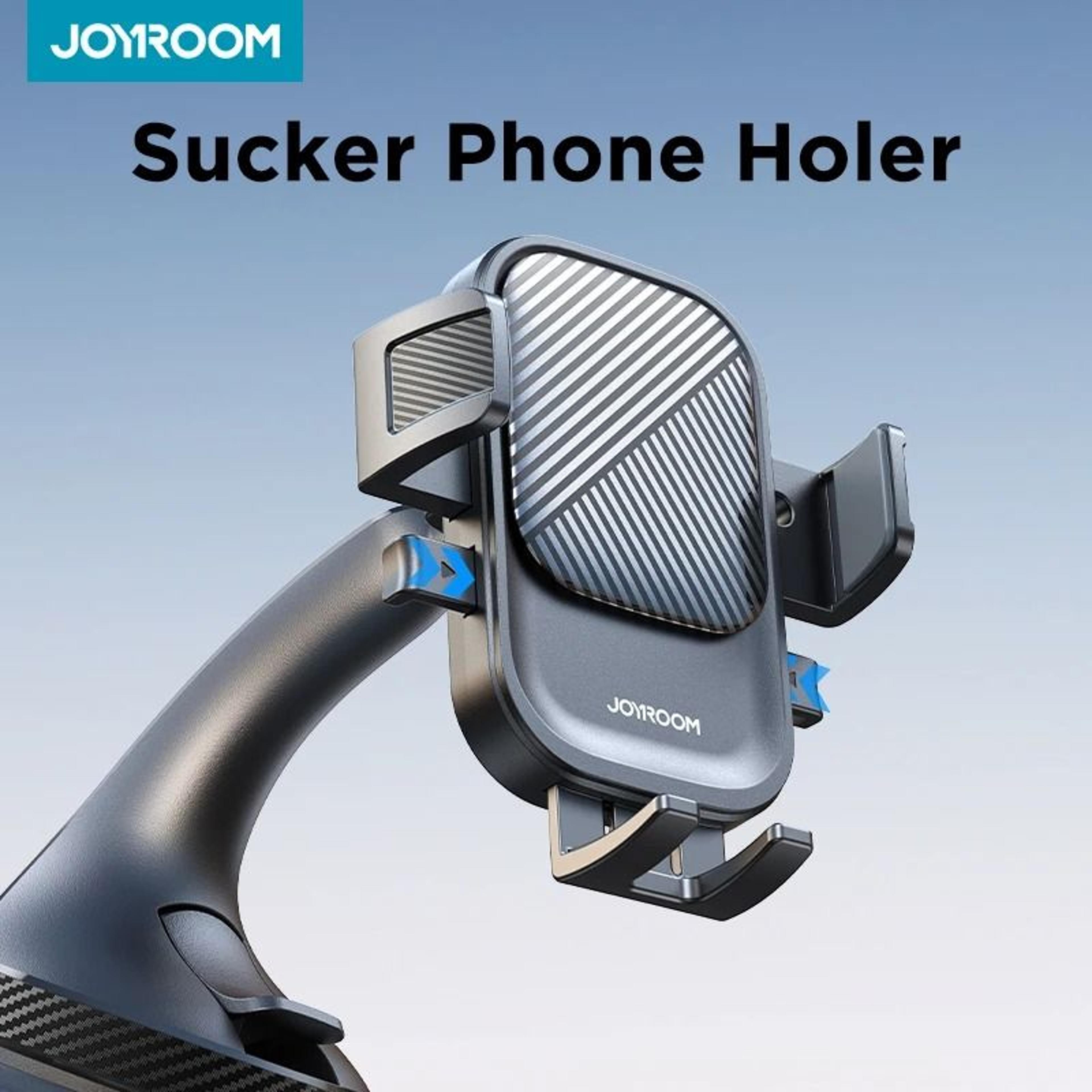 universal car phone holder – strong suction dashboard & windshield mount