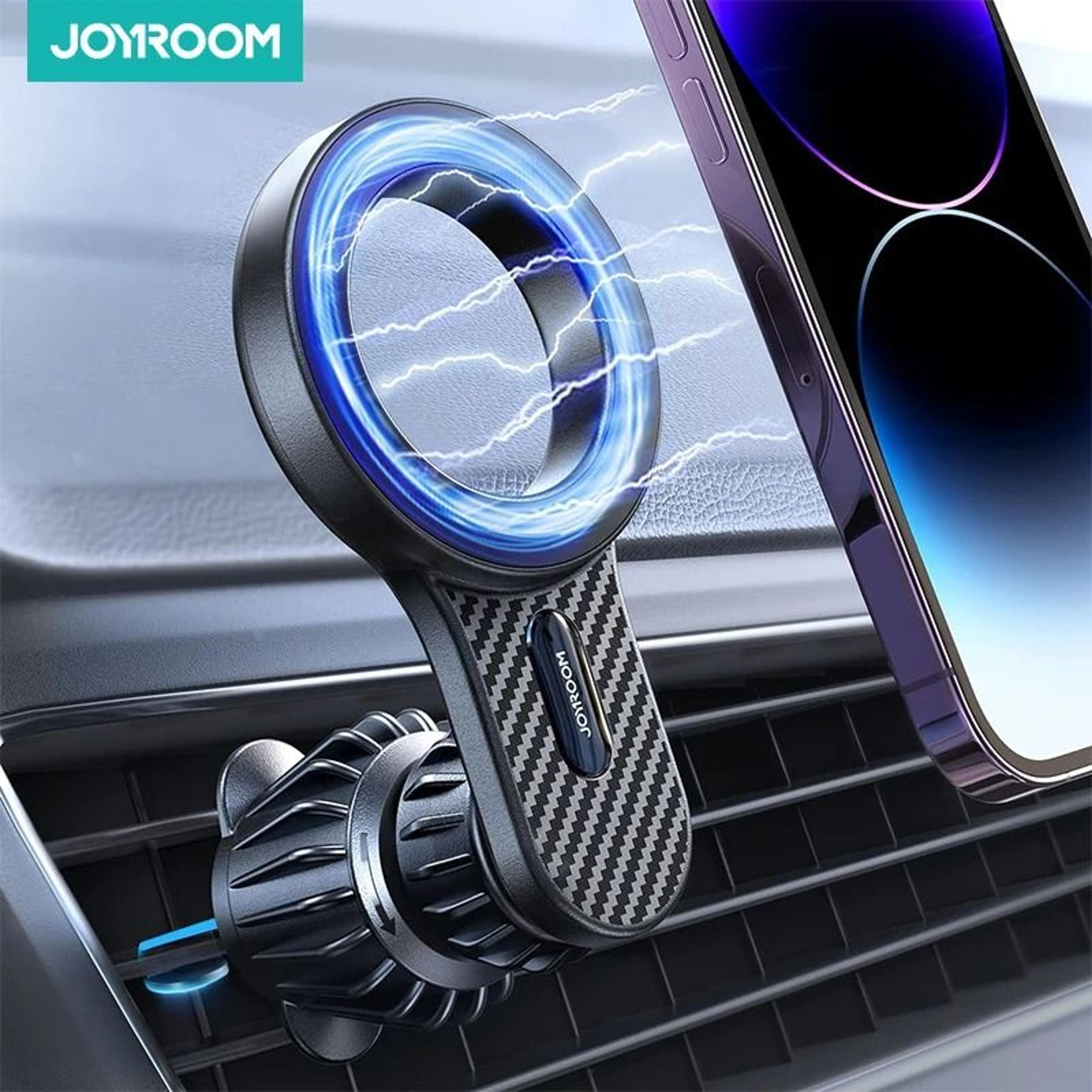 universal magnetic car phone holder – strong all-metal foldable mount